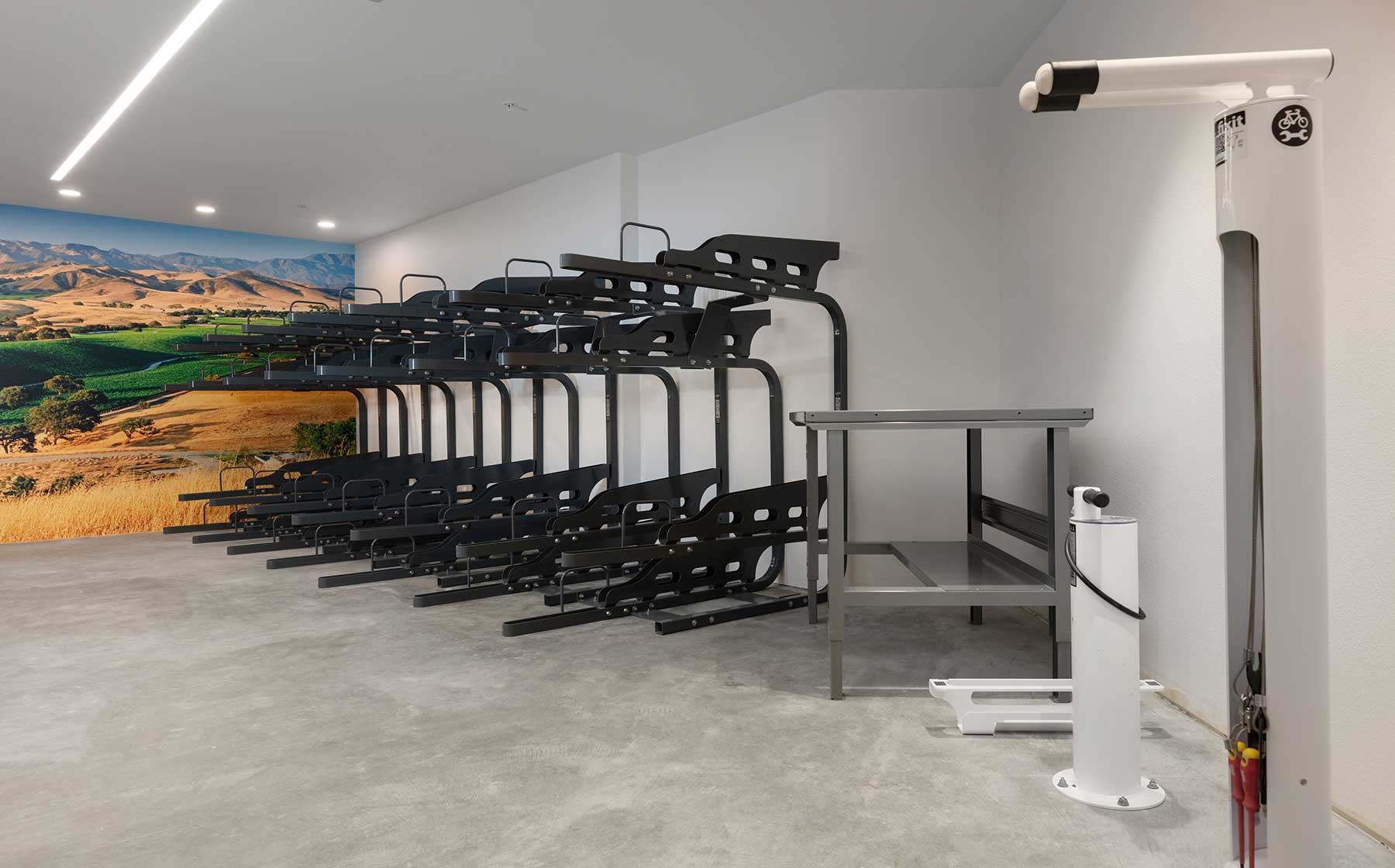 Bike room at Avalon