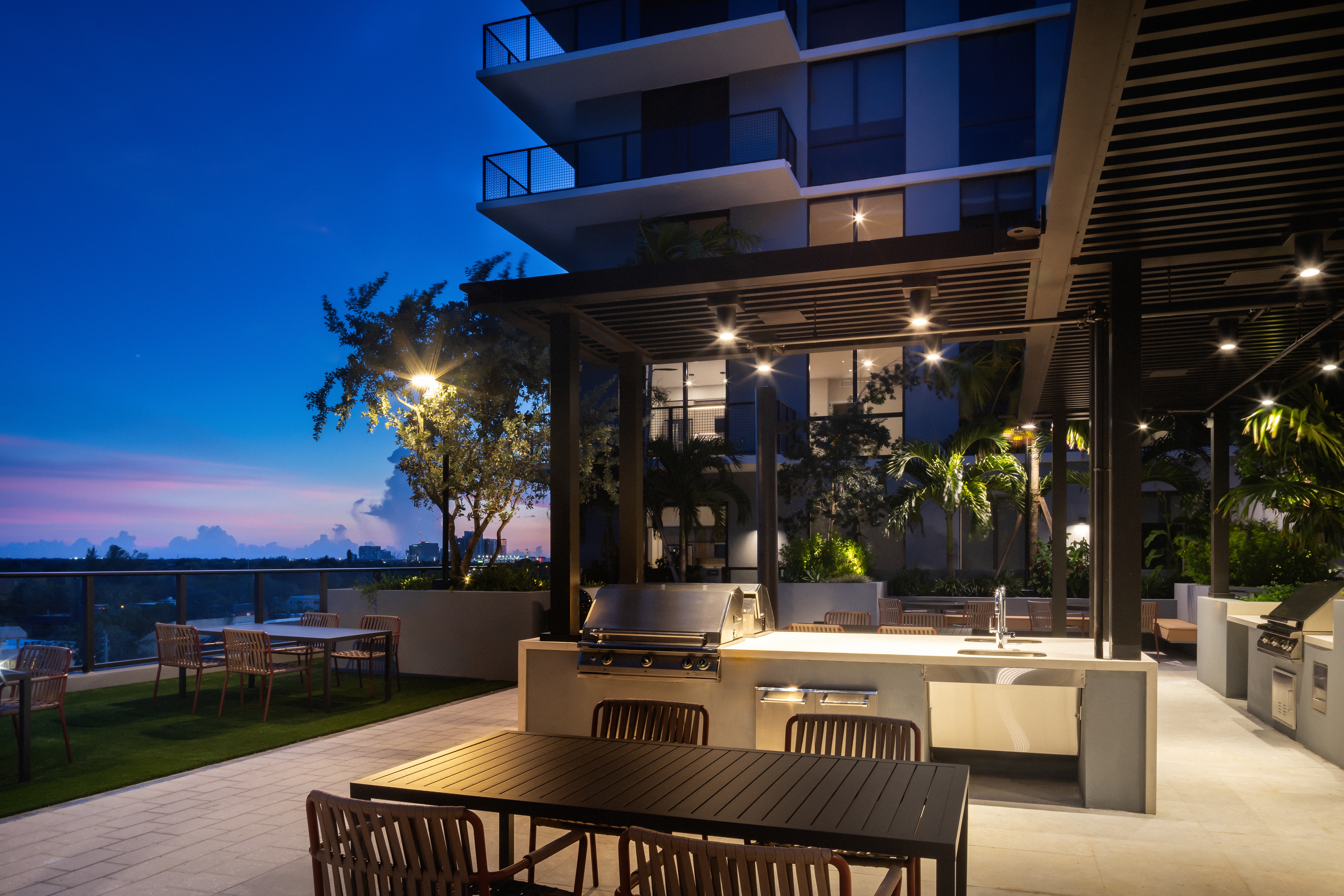 Grill area at Avalon