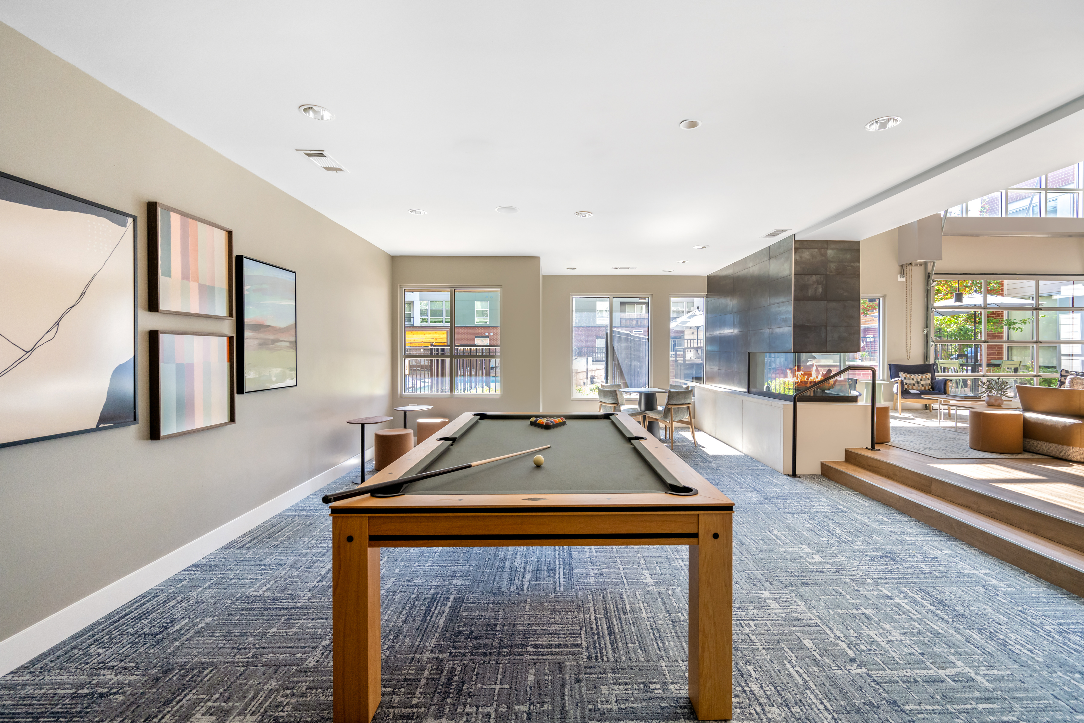 Game room at Avalon Cherry Hills