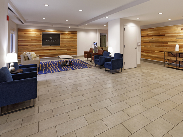 Lobby at Eaves Fairfax Towers