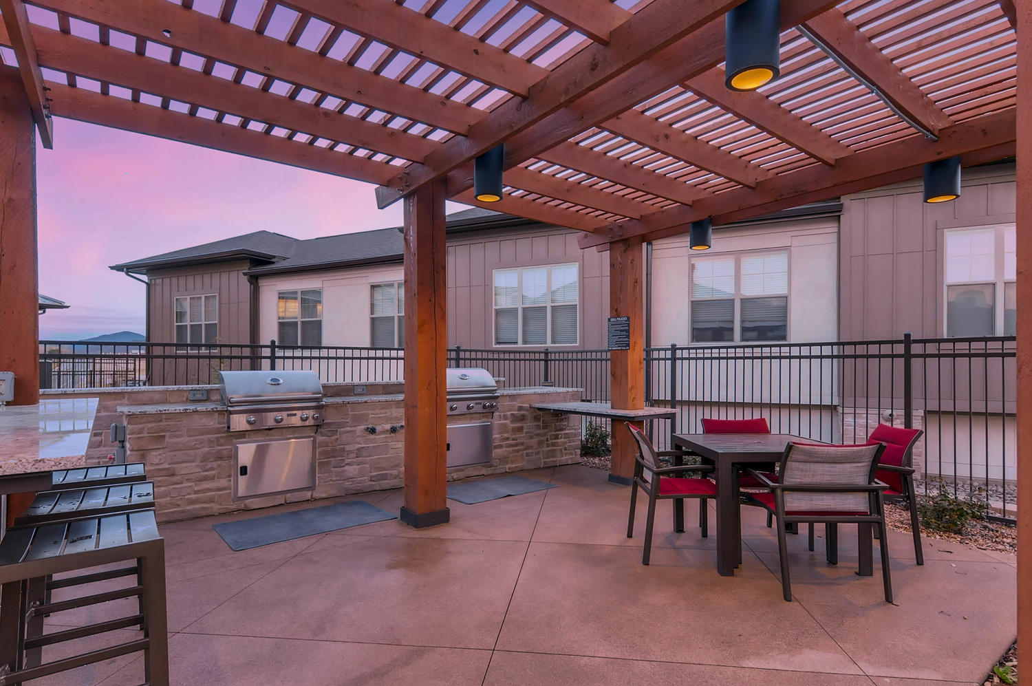 Grill area at Avalon Red Rocks