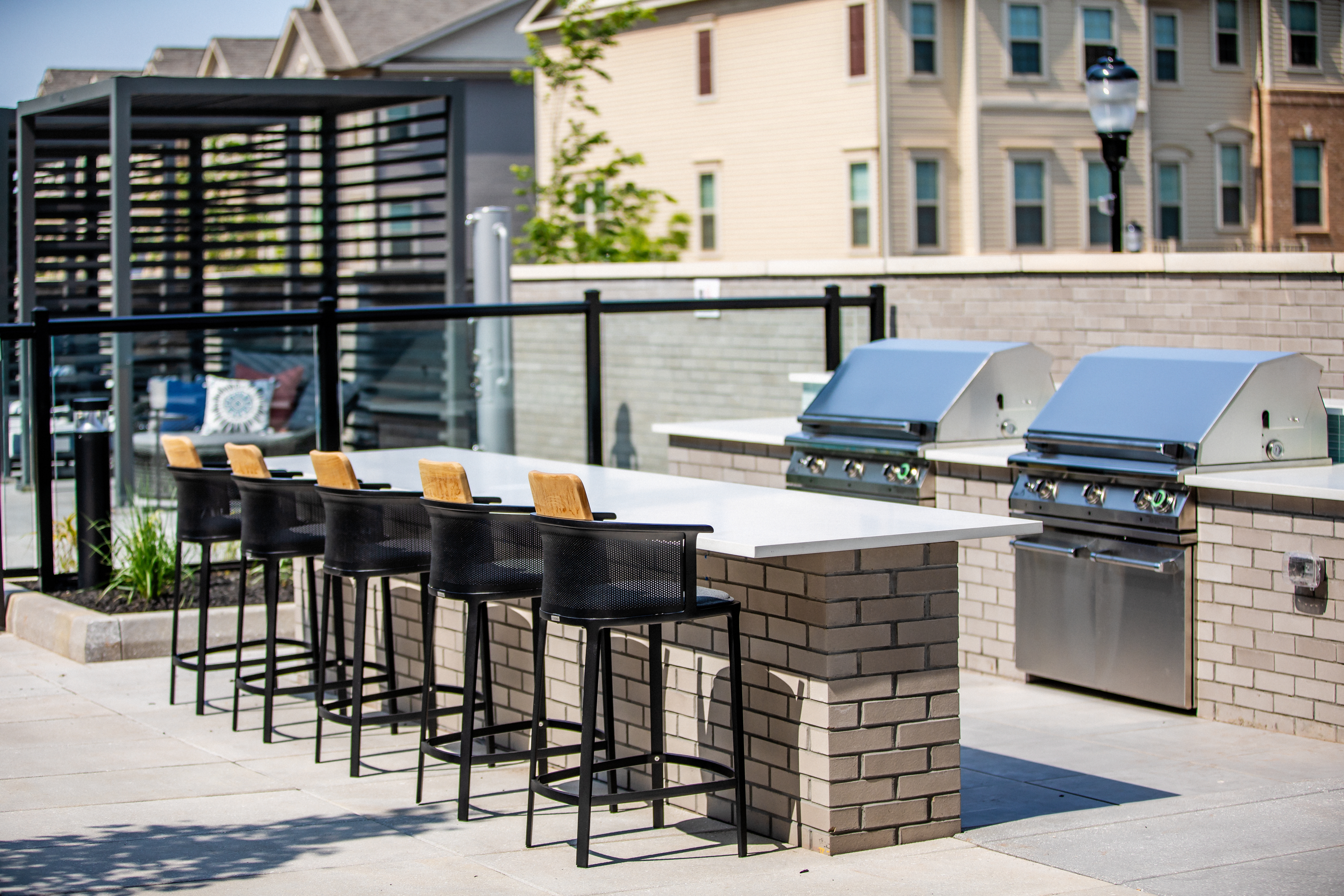 Grill area at Avalon Somerville Station