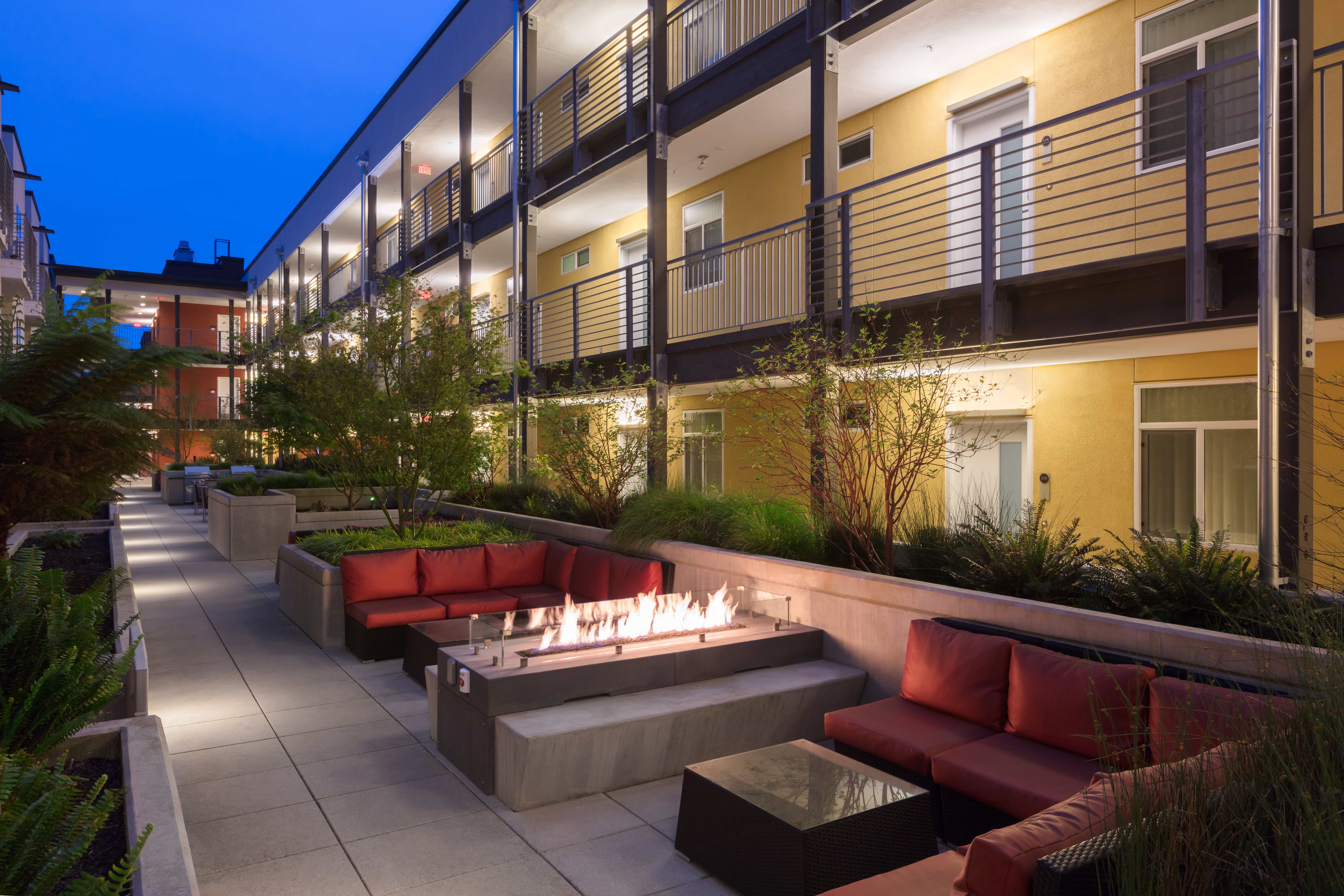 Grill area at Avalon Ocean Avenue