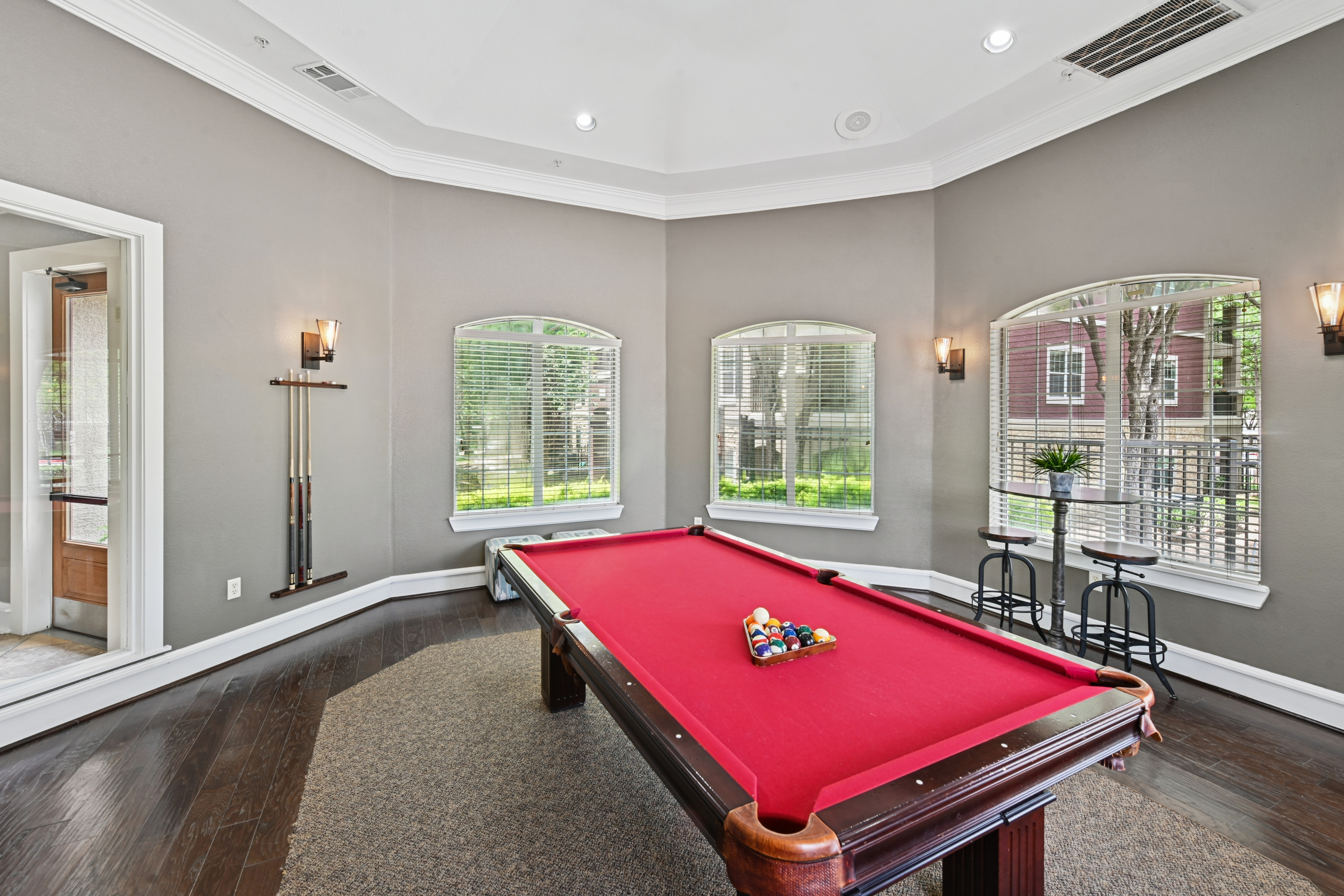 Game room at Eaves Twin Creeks
