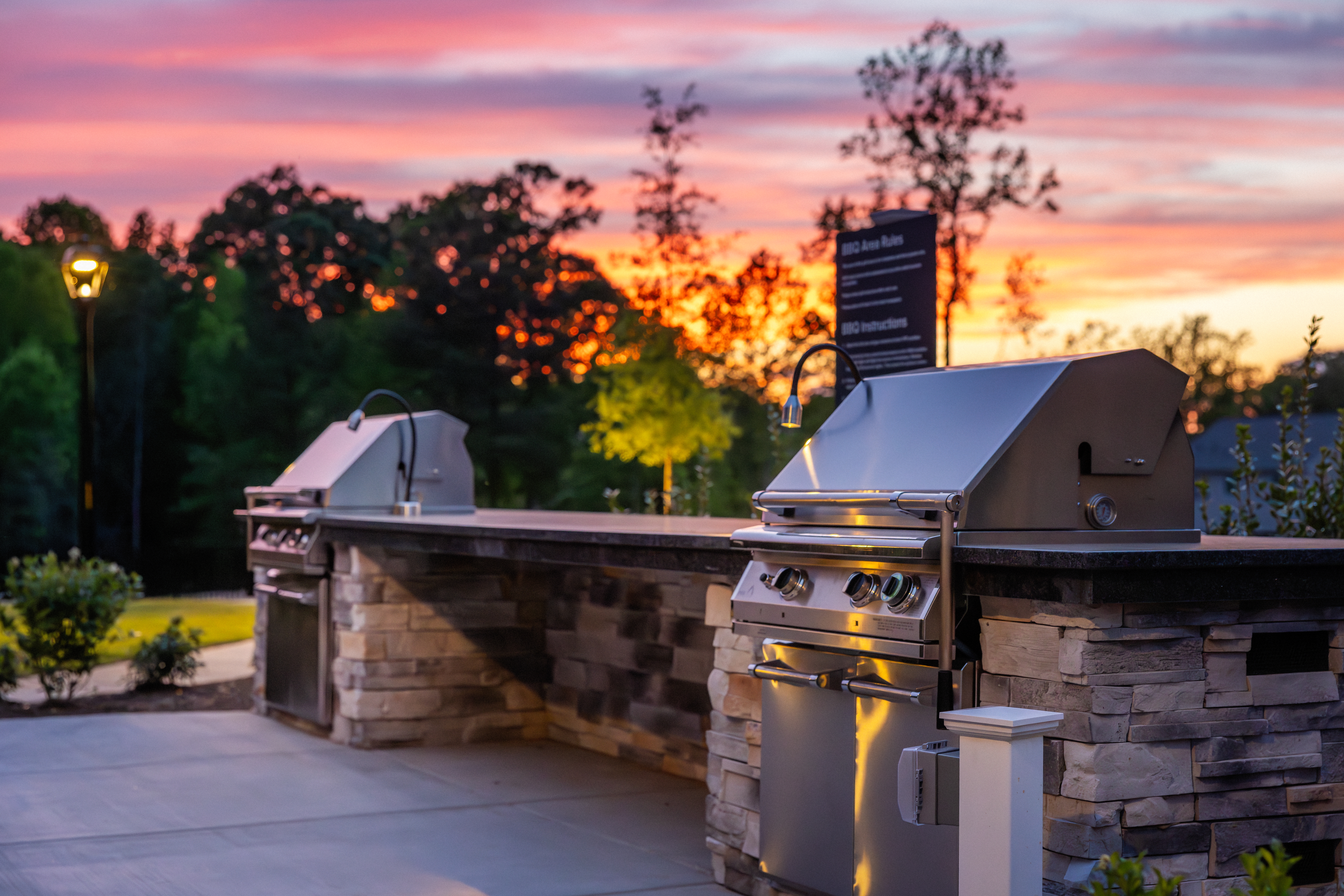 Grill area at Avalon Lake Norman (2 of 3)
