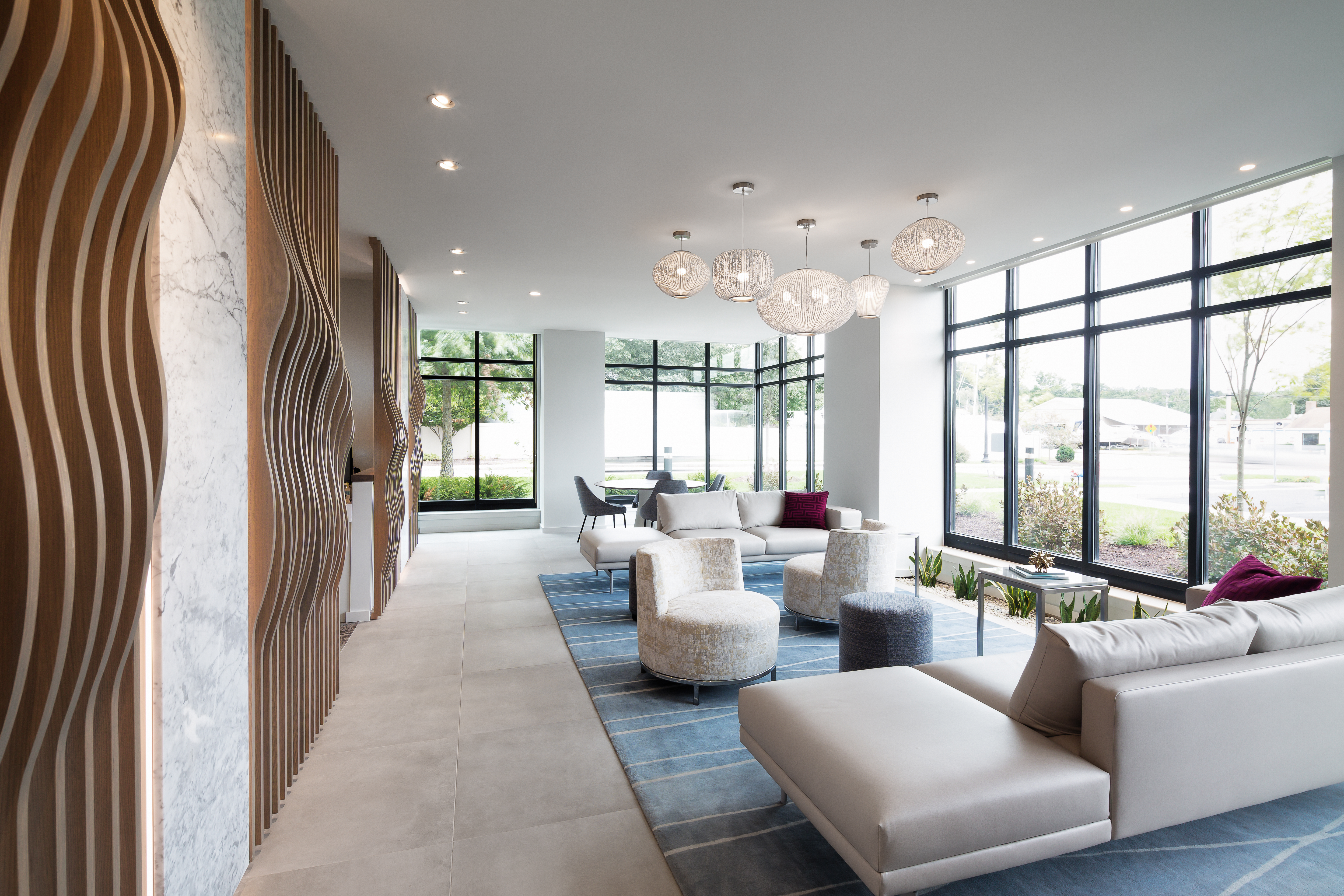 Lobby at Avalon Residences At The Hingham Shipyard
