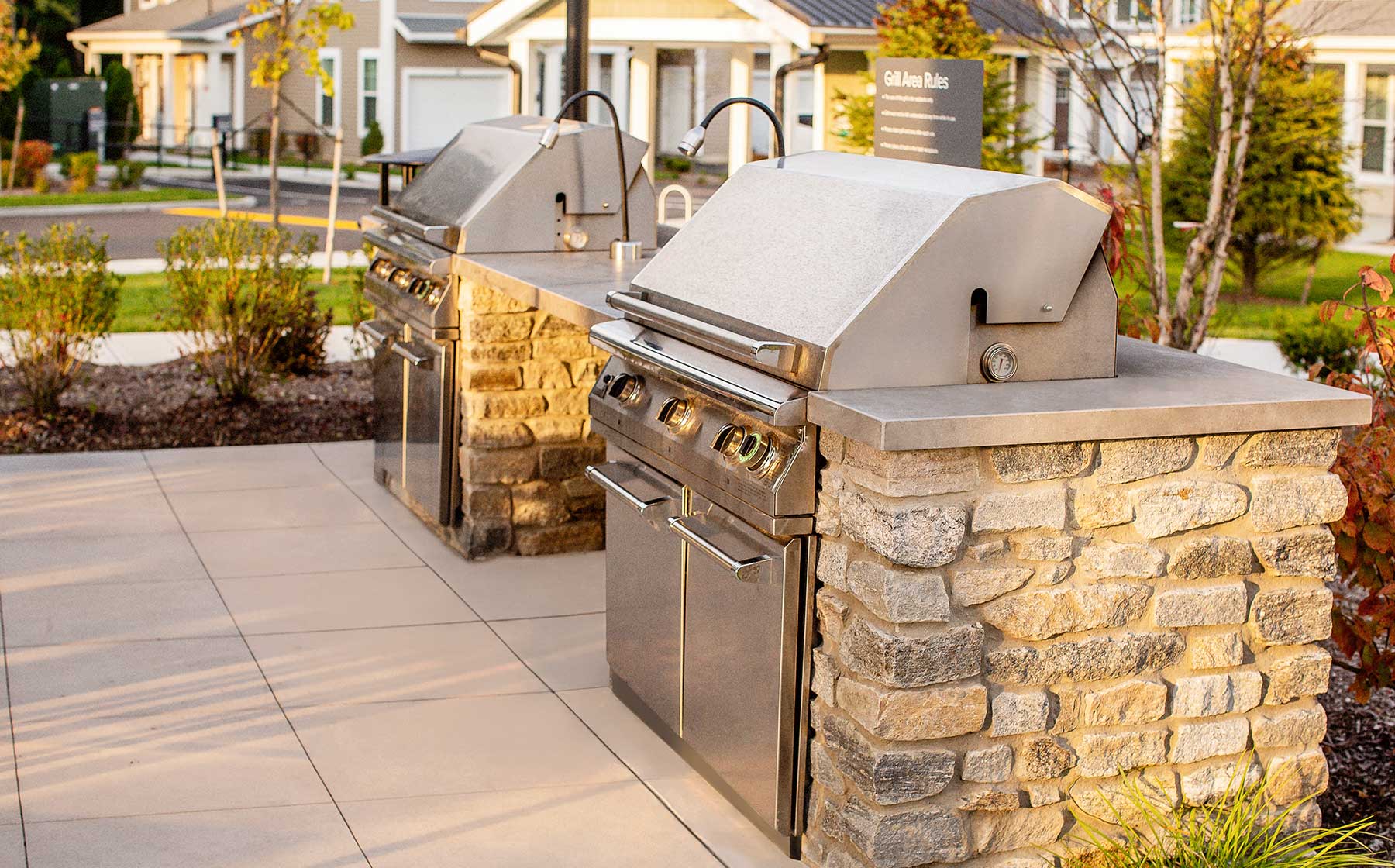 Grill area at Avalon