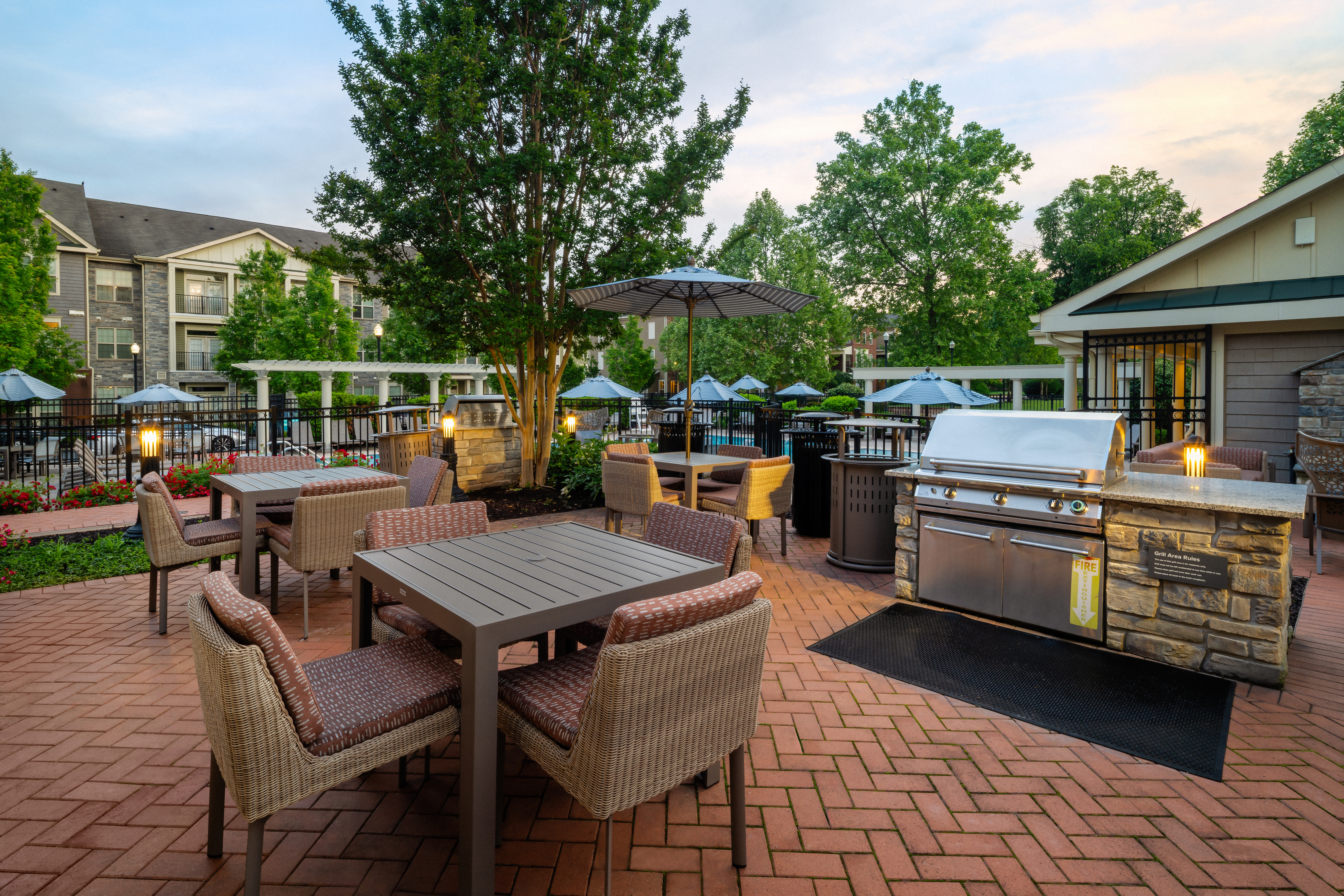 Grill area at Avalon