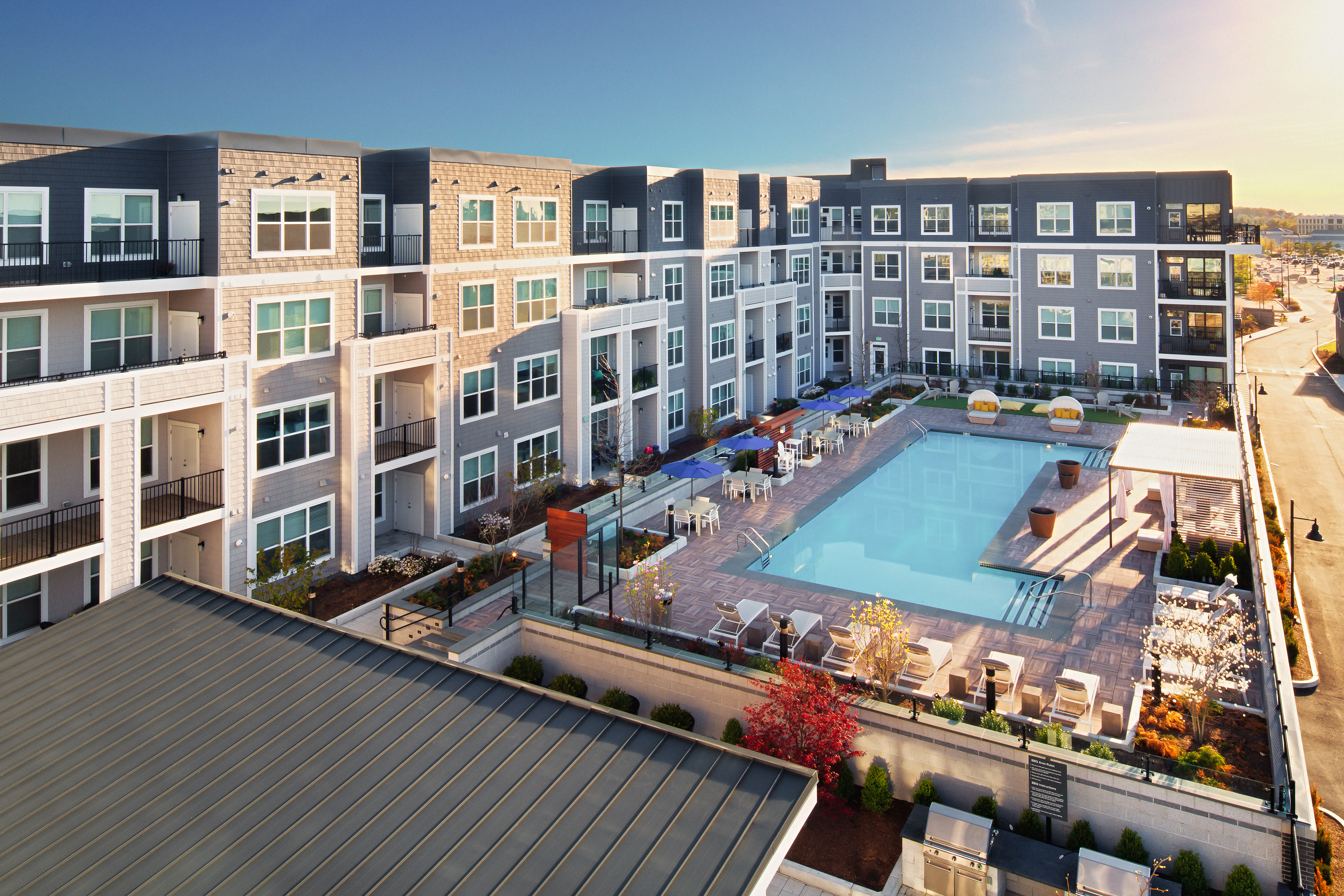 Roof deck at Avalon Residences At The Hingham Shipyard (2 of 2)