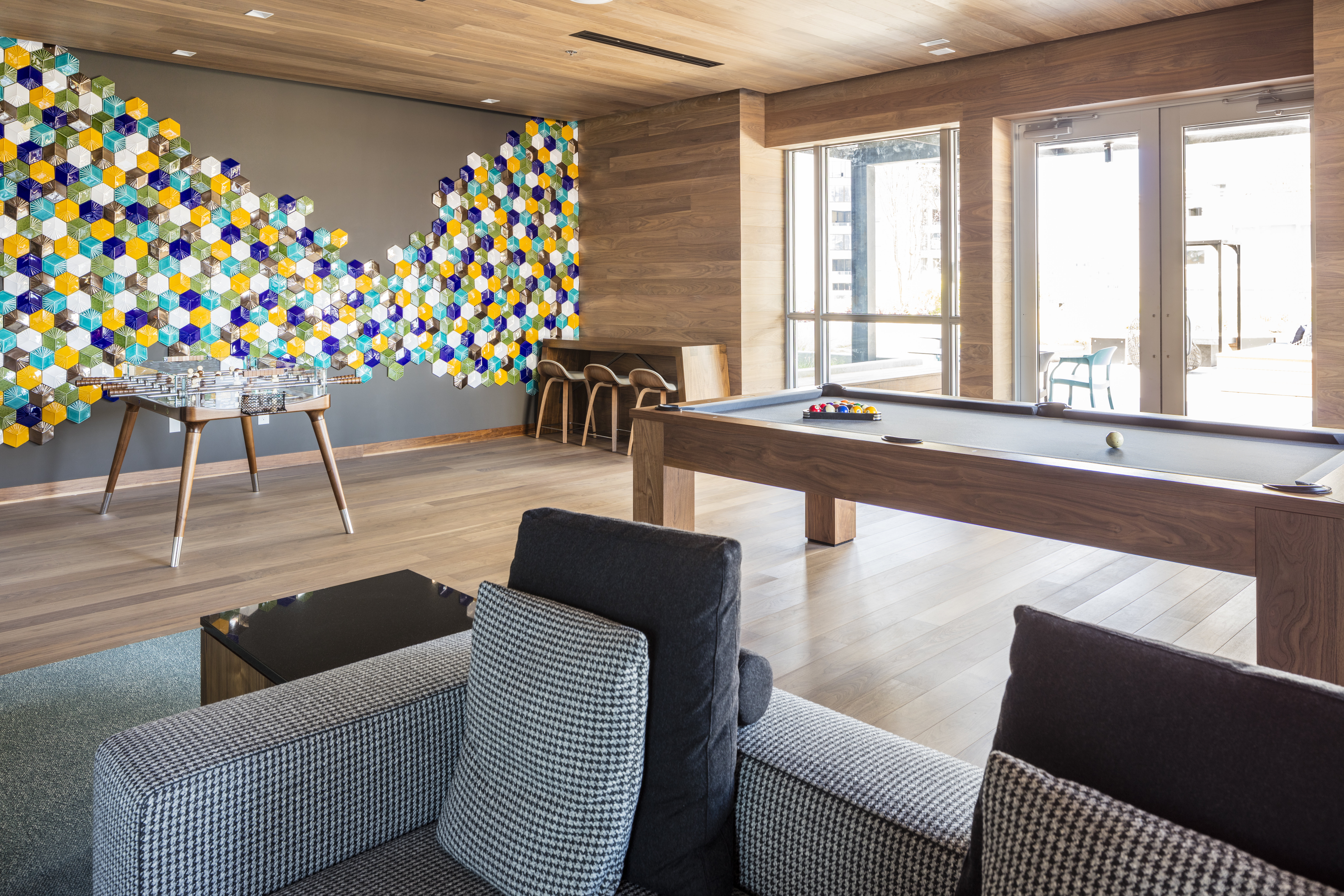 Game room at Avalon Belltown Towers