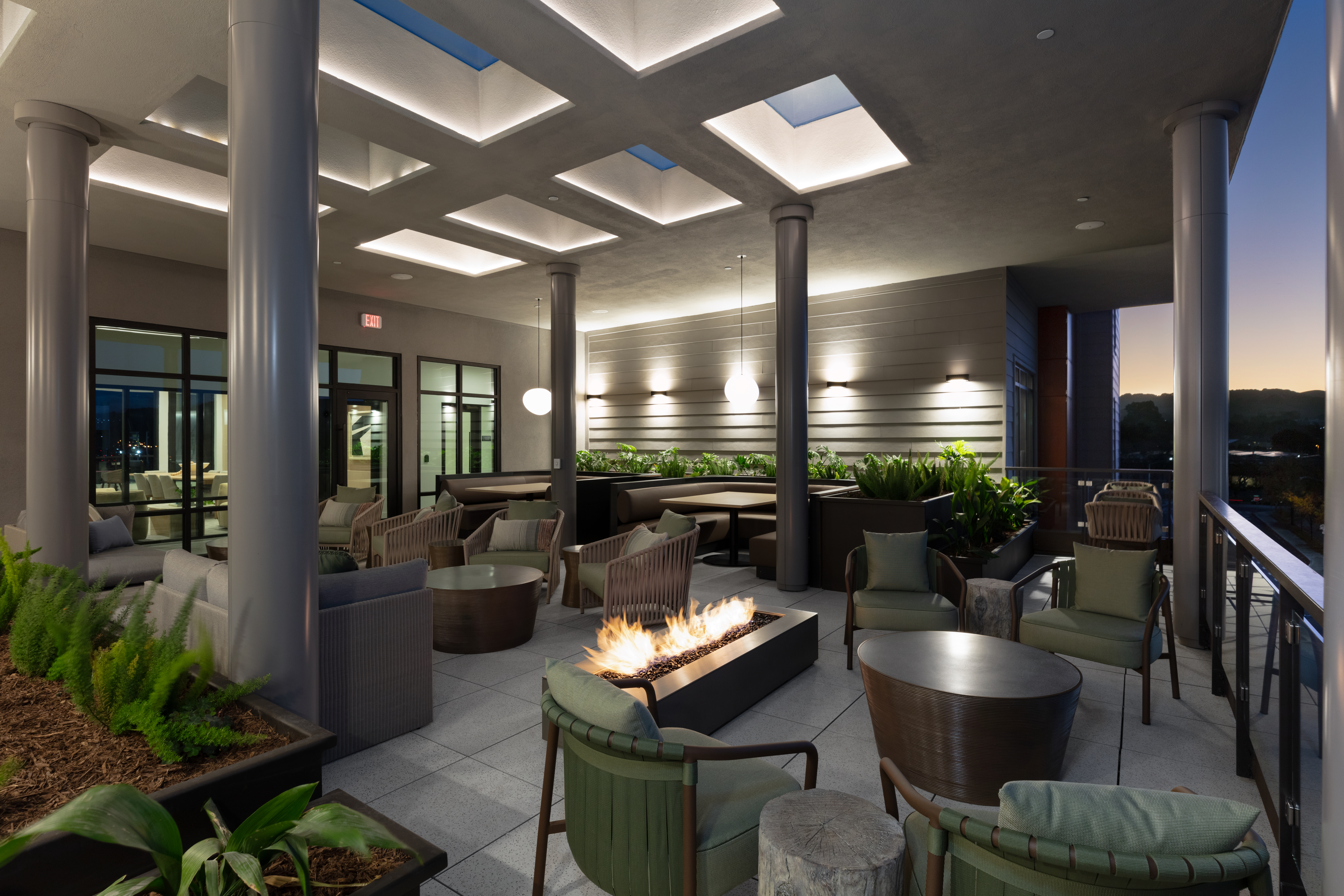 Roof deck at Avalon West
