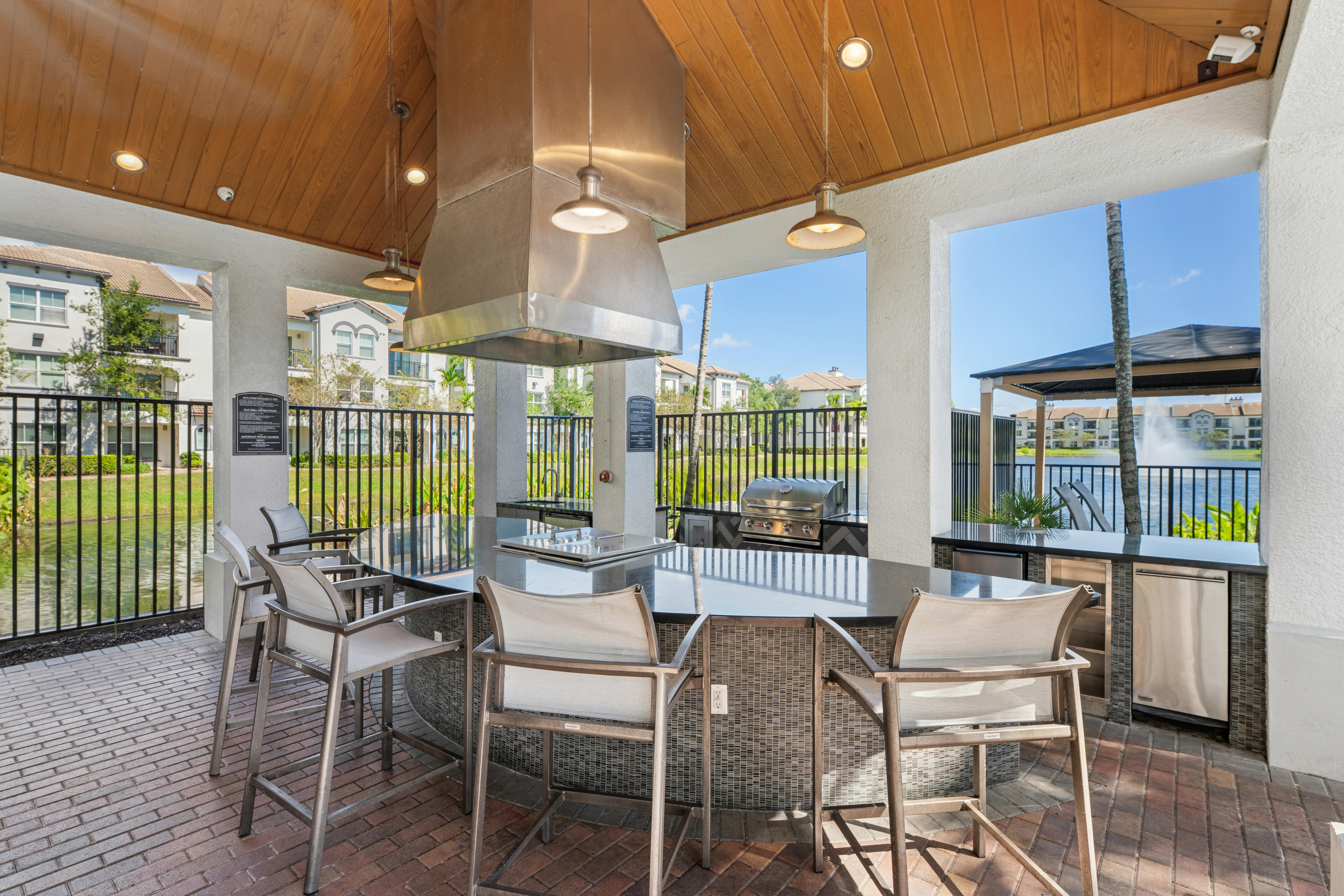 Grill area at Avalon