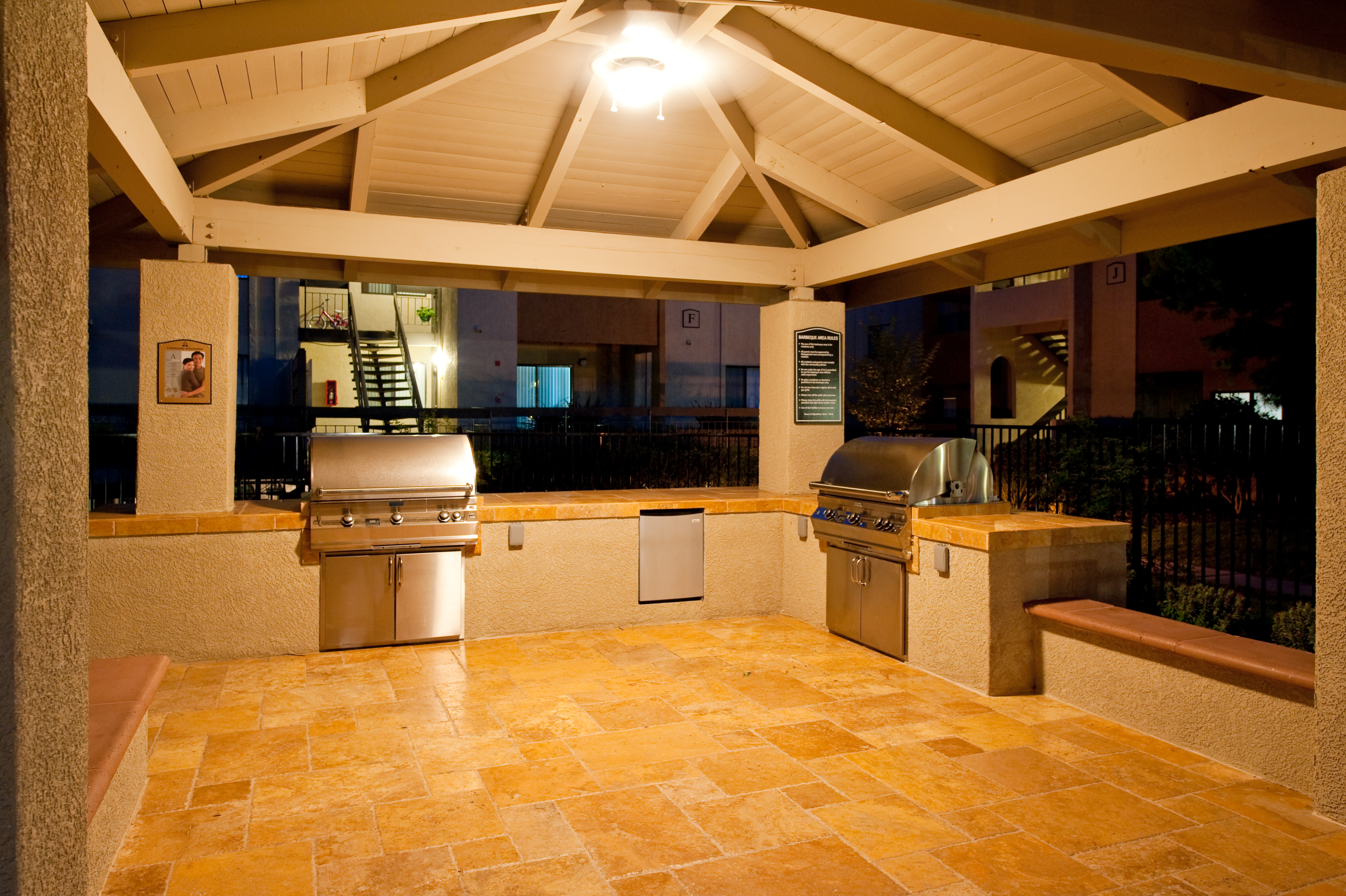 Grill area at Avalon