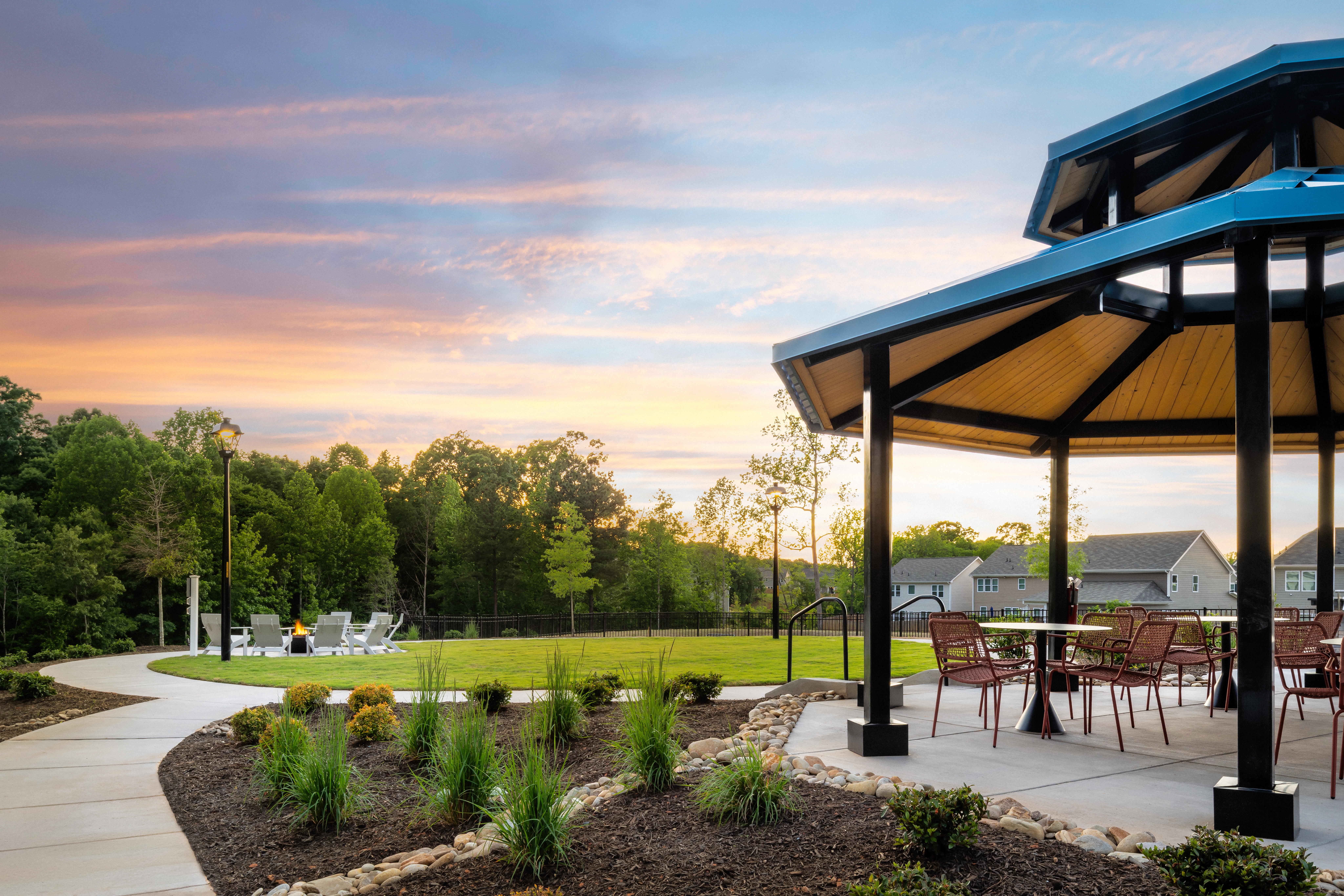 Grill area at Avalon Lake Norman (1 of 3)