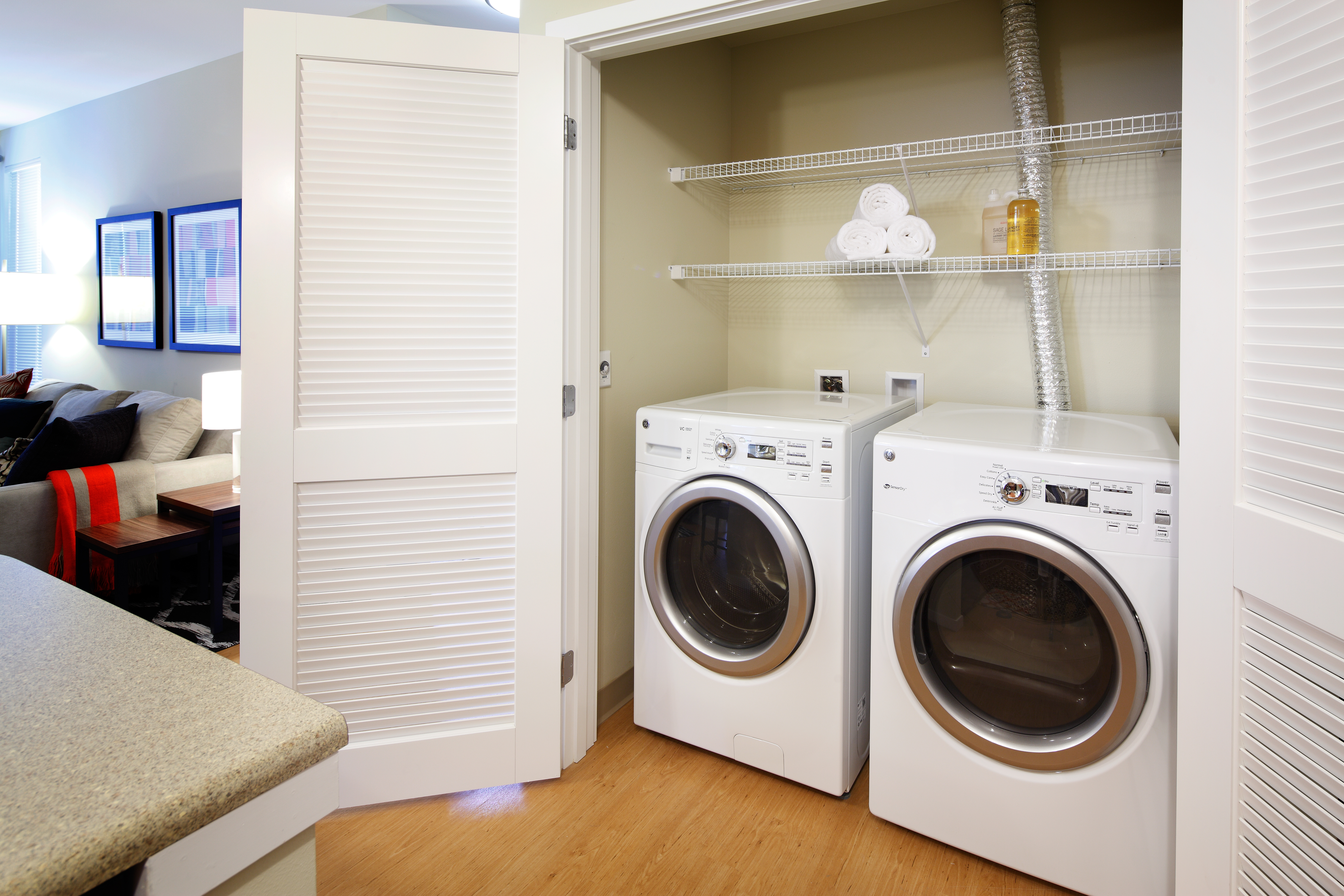 Laundry room at Avalon Alderwood