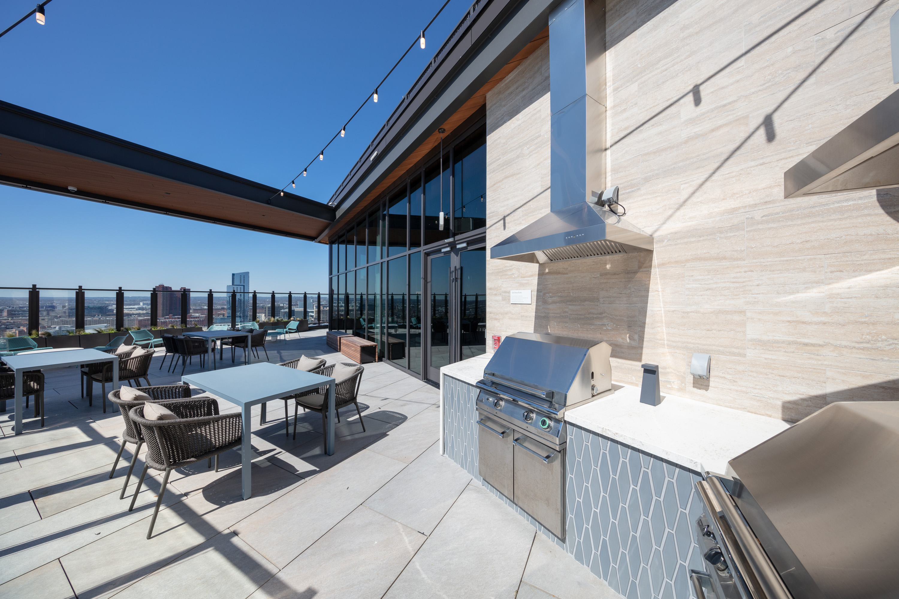 Grill area at Avalon 555 President