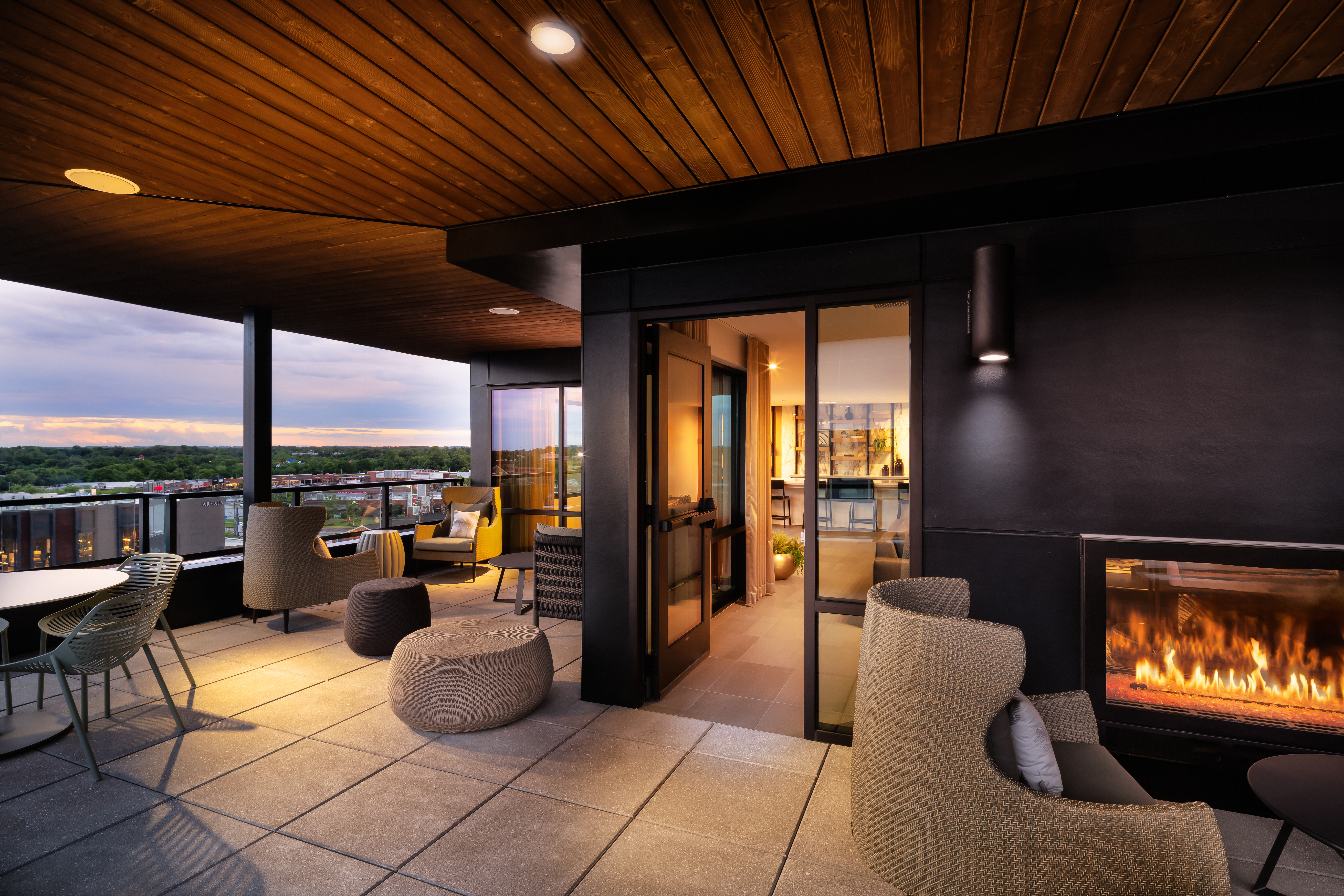 Roof deck at Avalon