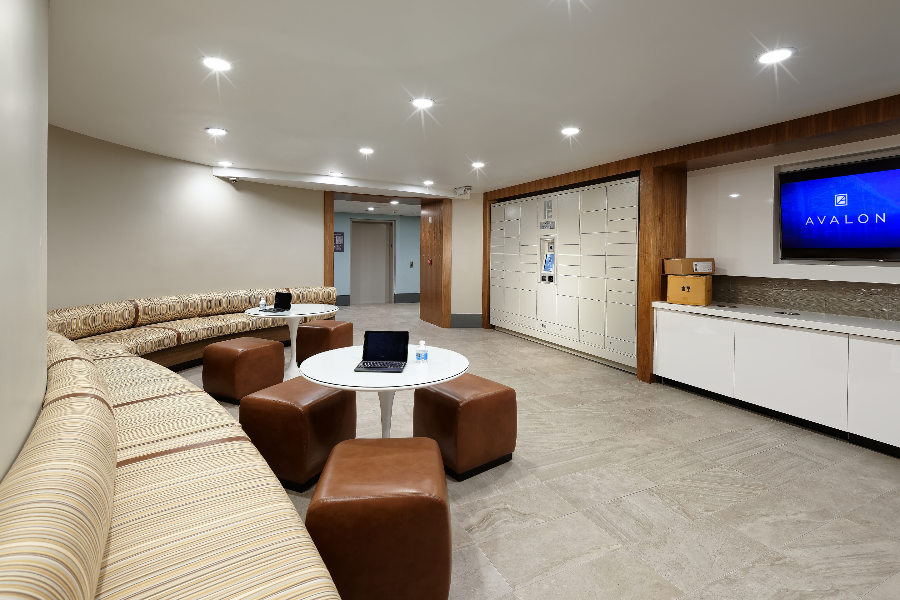 Work space at Avalon Santa Monica On Main