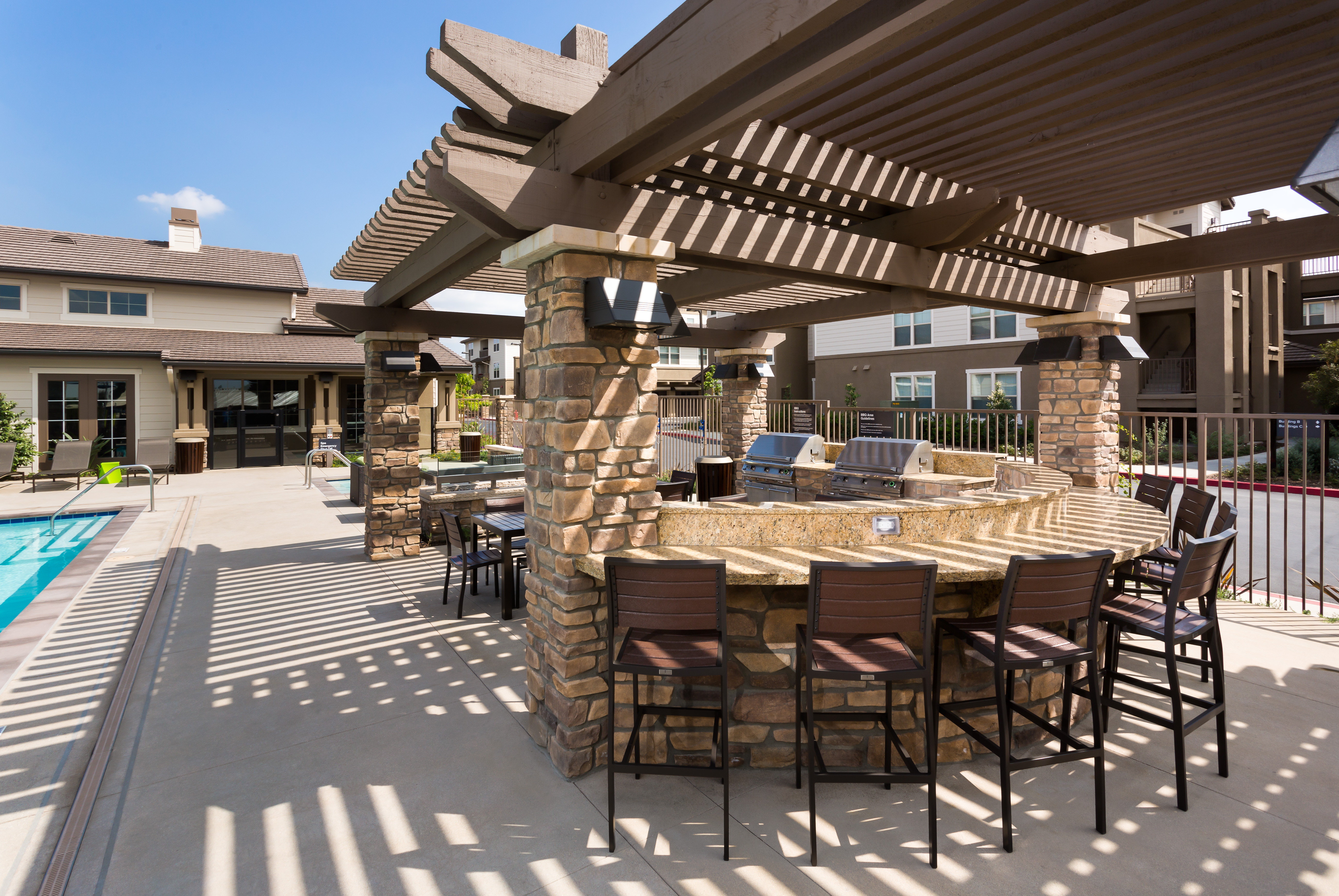 Grill area at Avalon