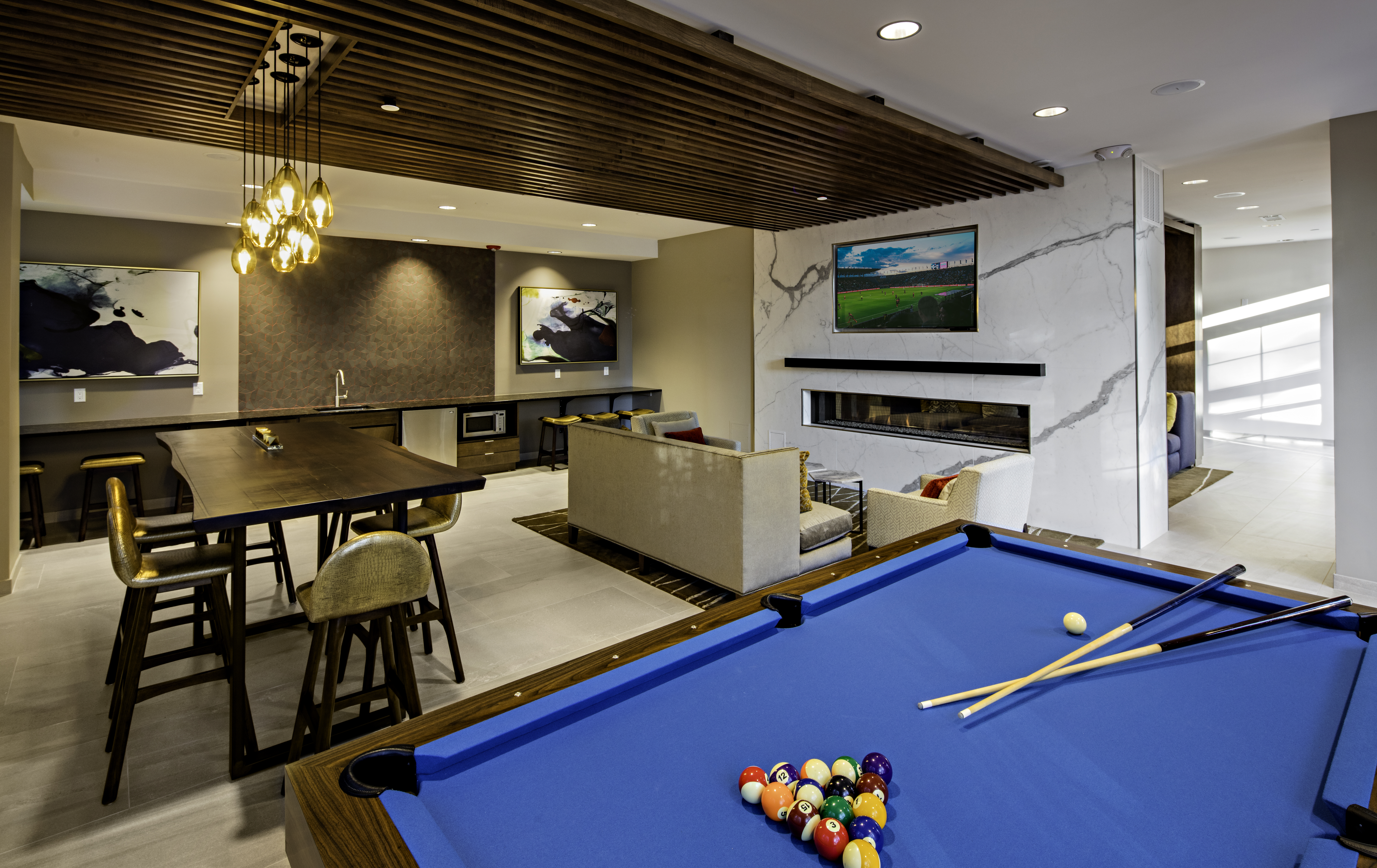 Game room at Avalon