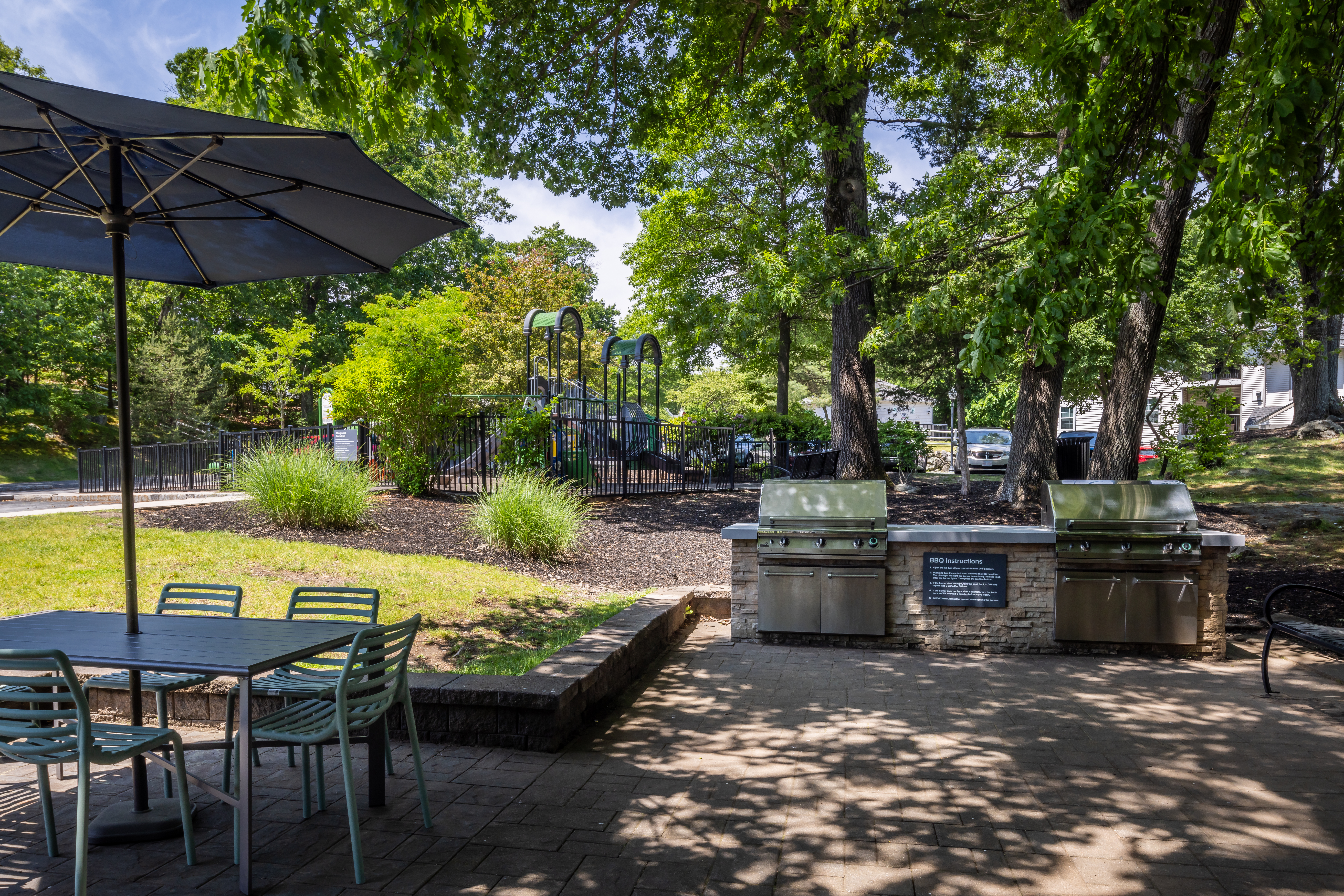Grill area at Avalon At
