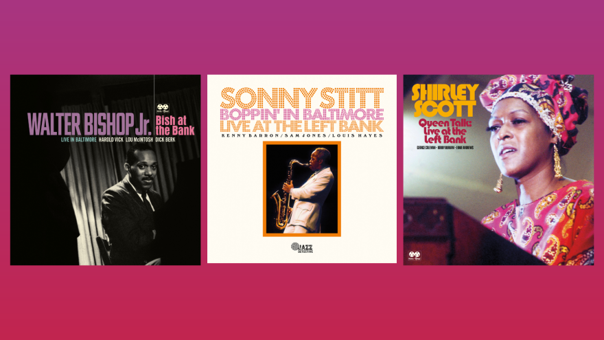 Albums released in April feature Left Bank performances from three highly acclaimed artists -- saxophonist Sonny Stitt, organist Shirley Scott and pianist Walter Bishop Jr.