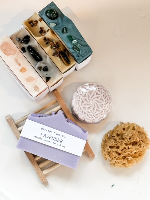 One of the many gift options at Amanda Kelsea Holistic Spa and Boutique are the lavender and sage soaps designed to relax the muscles.