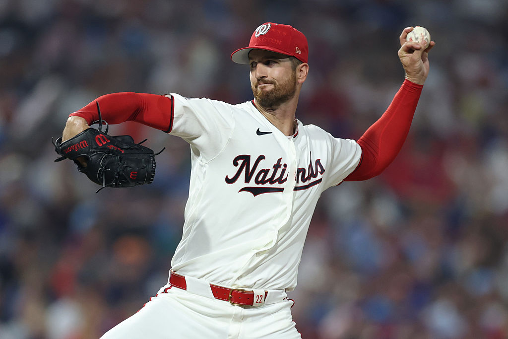 Nationals left-hander Foster Griffin throws a pitch during the fifth inning of the 2026 MLB All-Star Game.