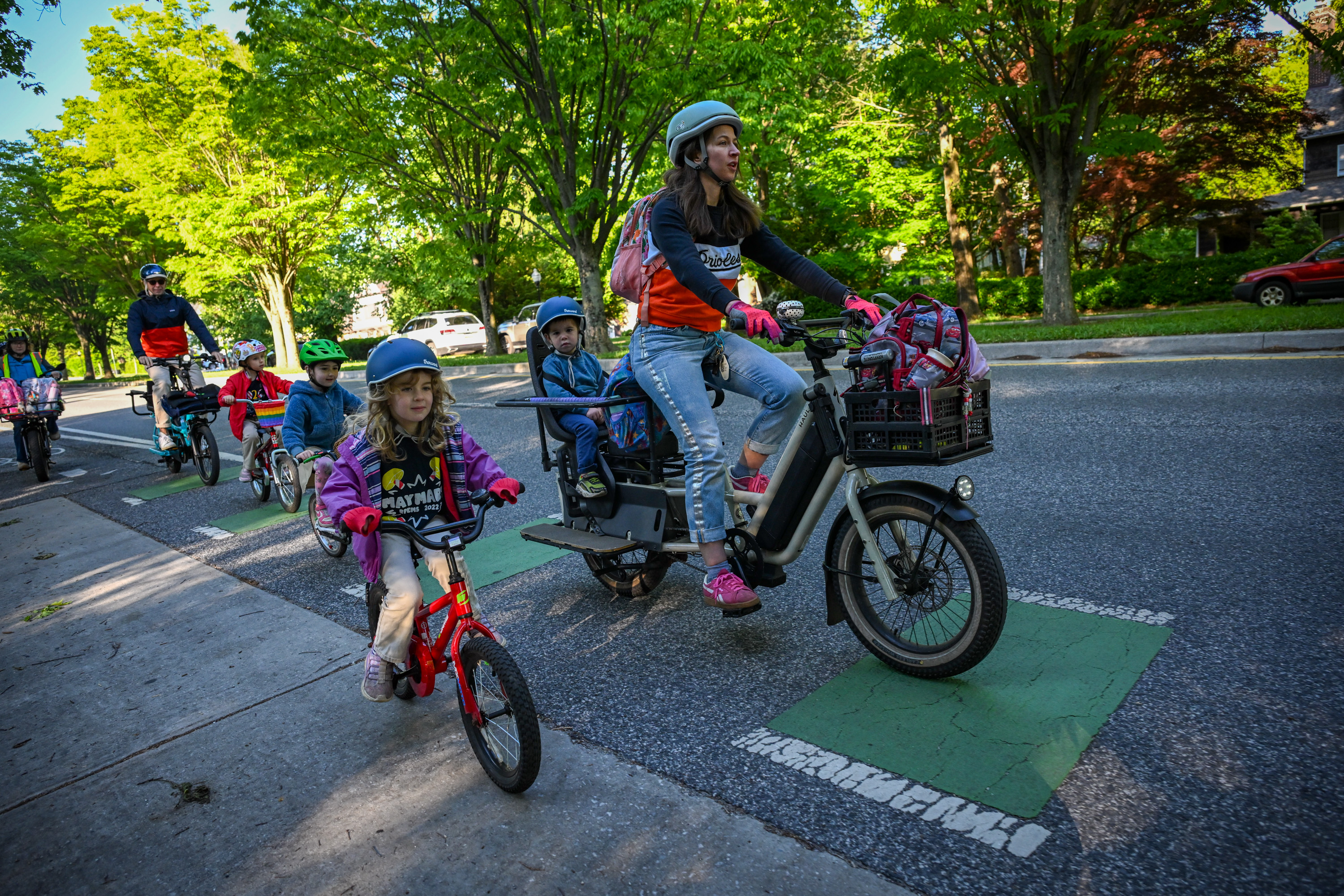 All aboard the ‘bike bus': Some Baltimore students have a new ride to school