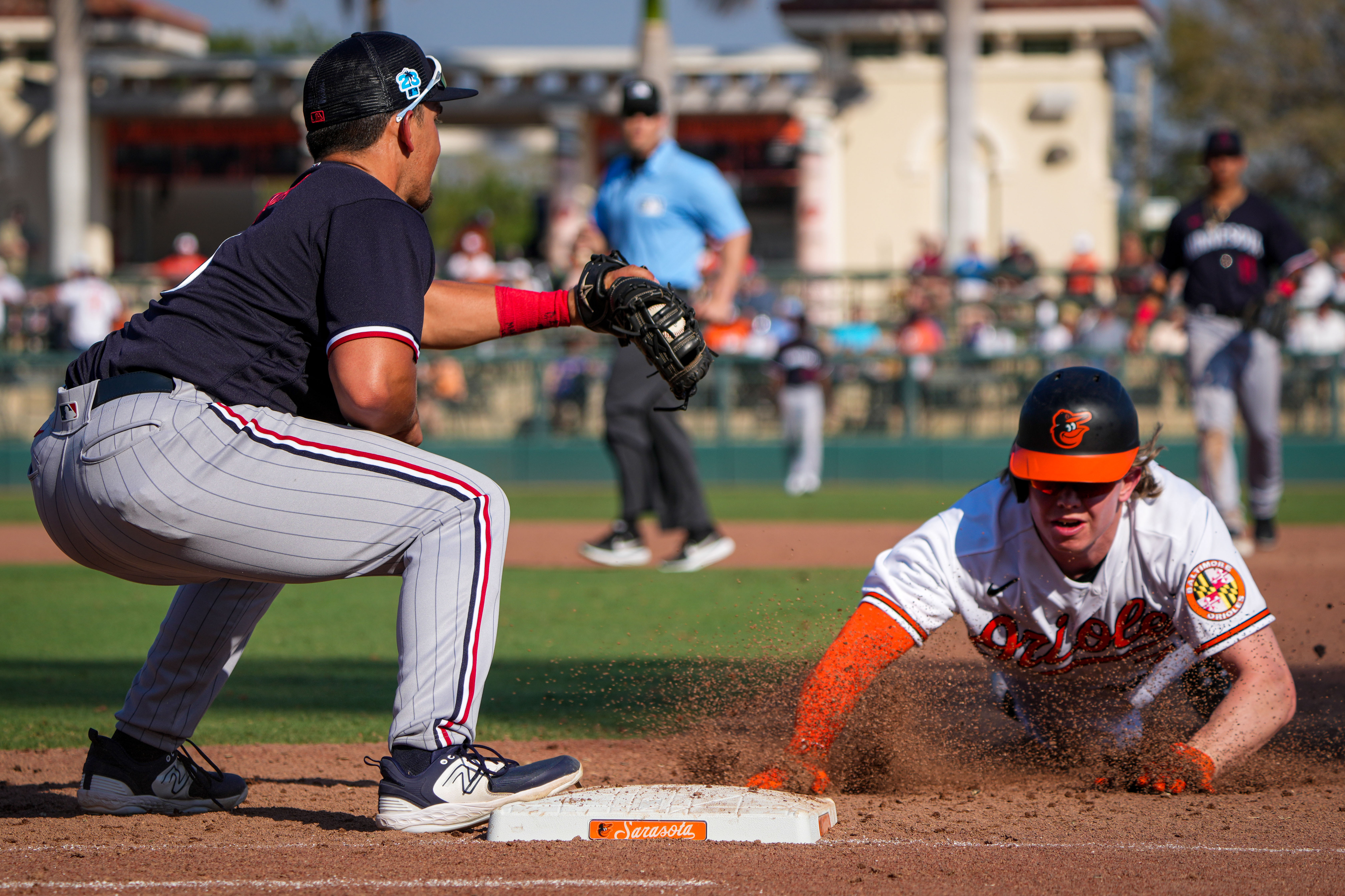 Baltimore Orioles Heston Kjerstad (75) bats during a spring