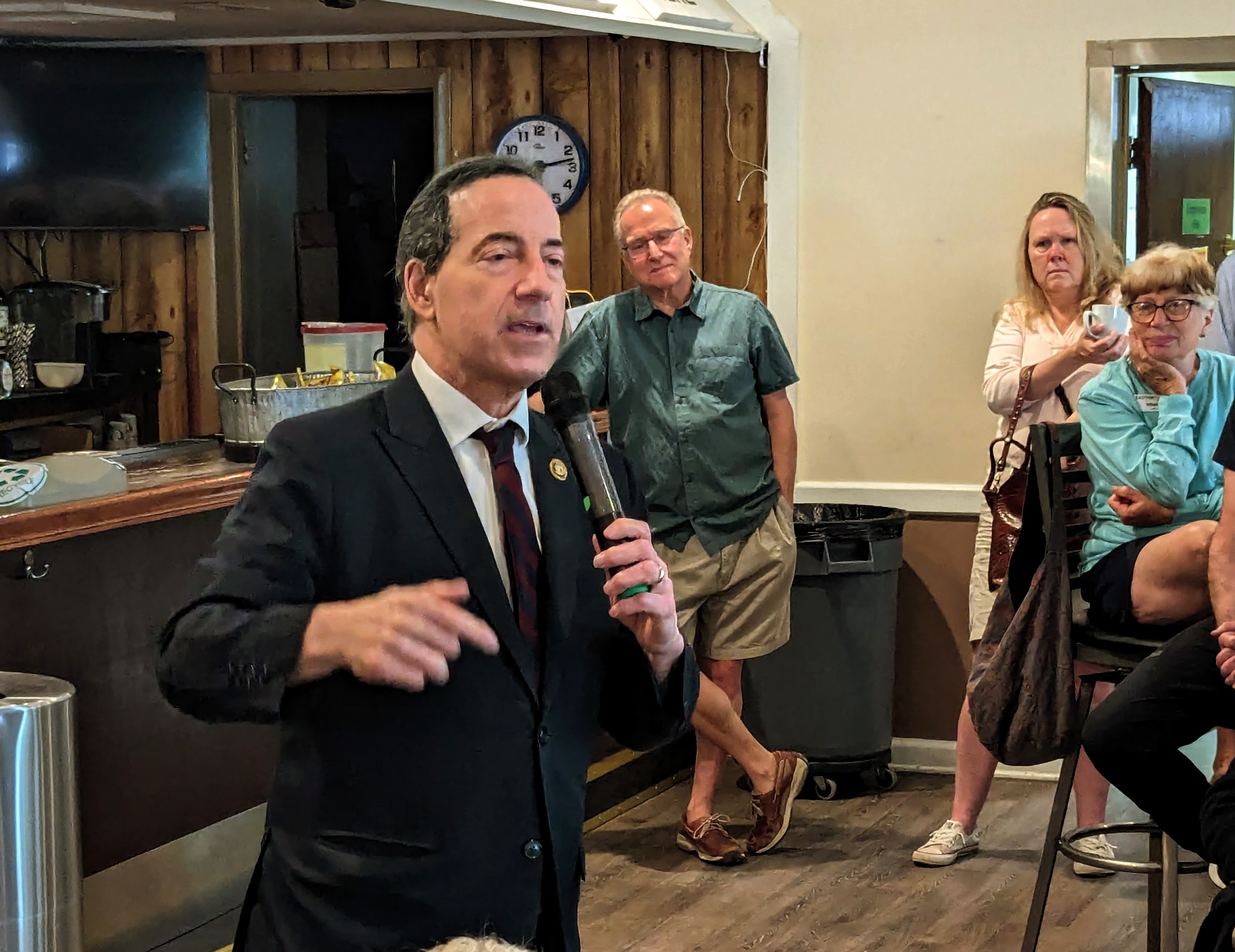 U.S. Rep. Jamie Rasking talks to the Almost 7:30 Democratic Club in Annapolis on Friday, June 7.