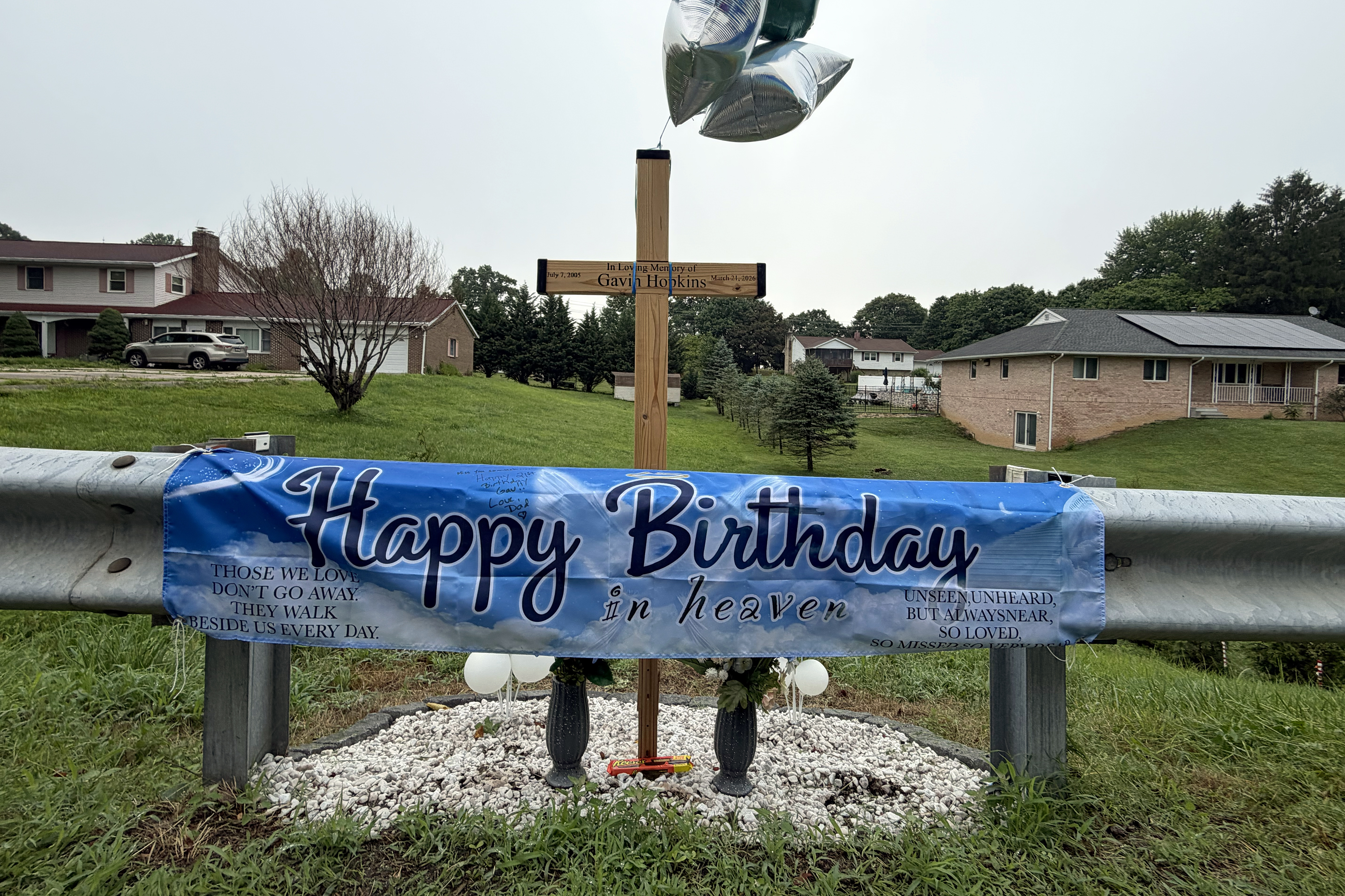 A father put up a cross where his son was killed. Neighbors complained.