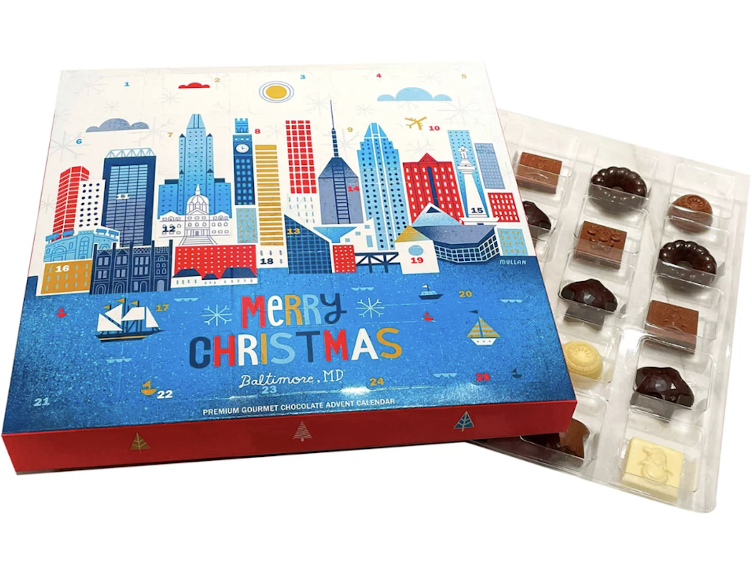 Charm City Chocolate. 2023 Limited Edition Baltimore Advent Calendar.