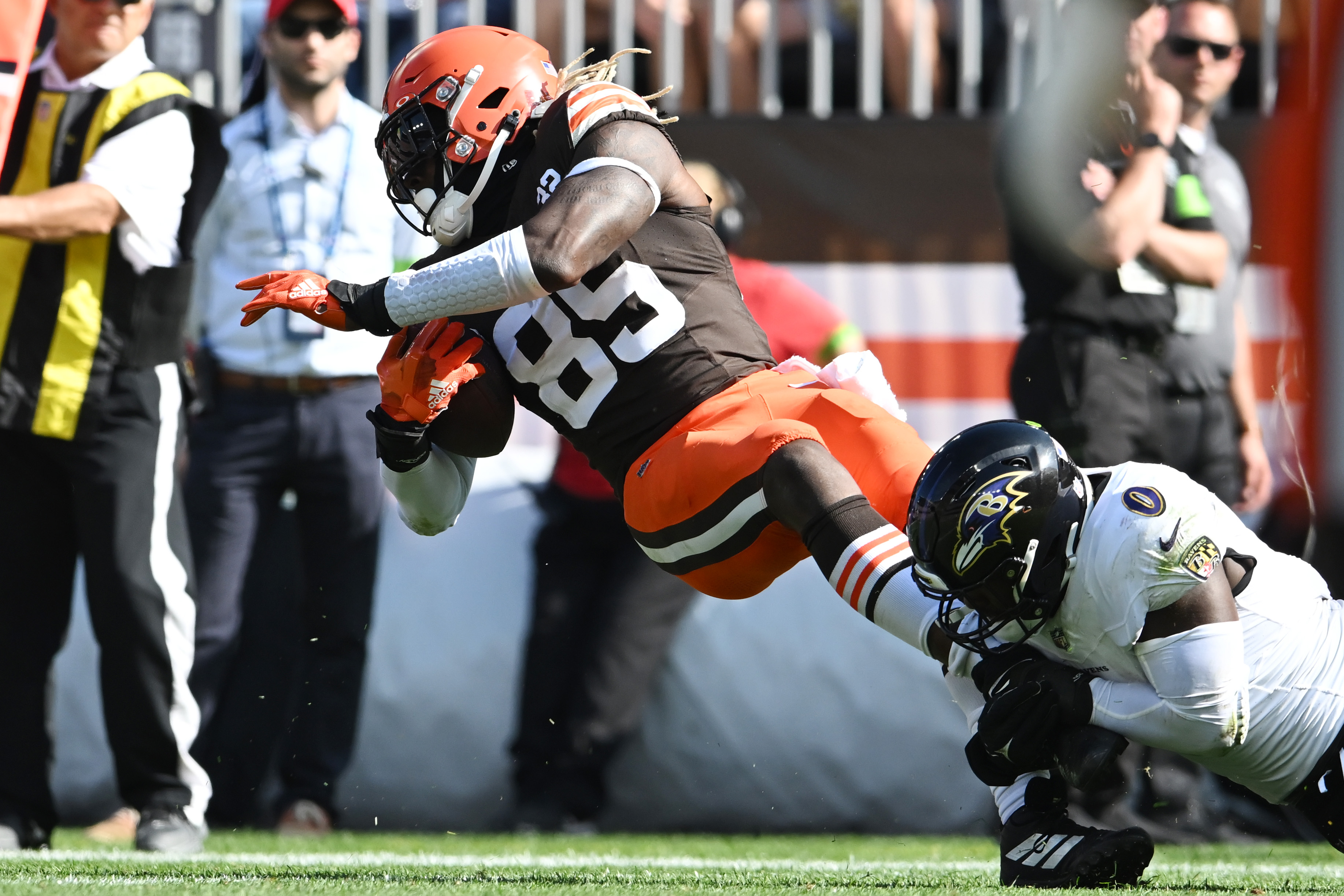 Ravens came into the game planning to expose the Browns' run defense, and  they did 