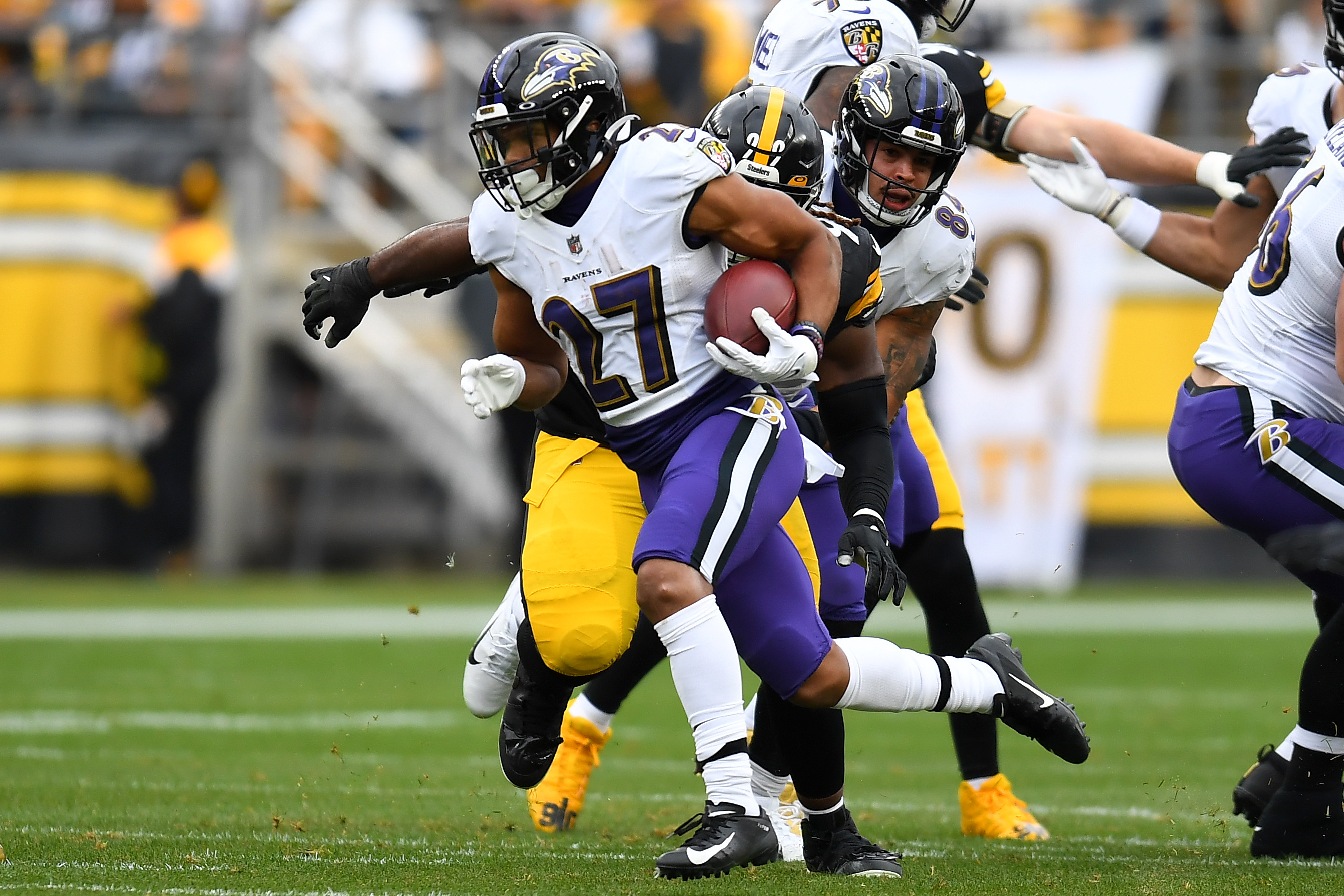 Ravens RB J.K. Dobbins discusses Steelers' defensive strategy in