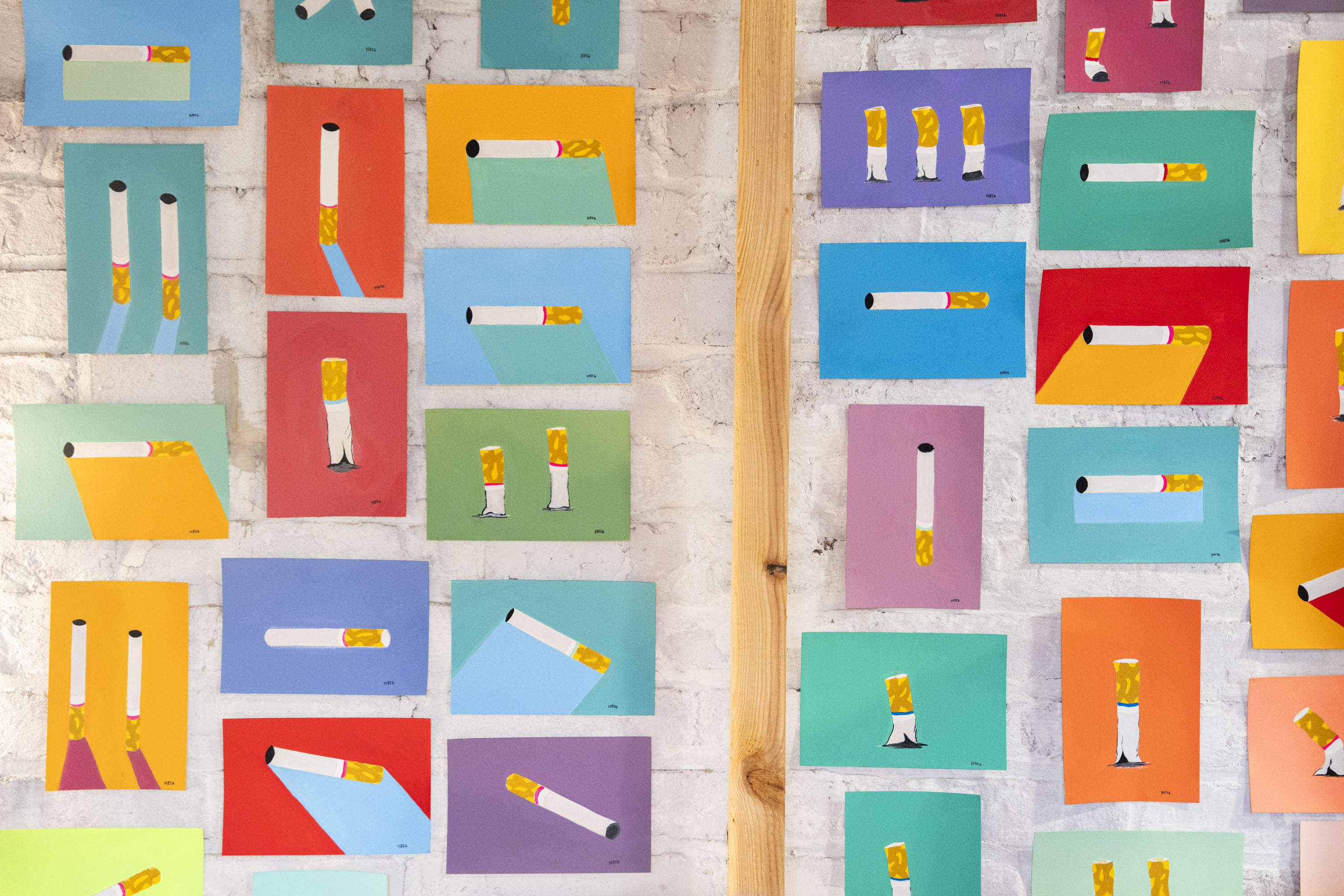 tobacco brown artist How a Hopkins professor's mushroom trip led to 1,000 paintings of  cigarettes