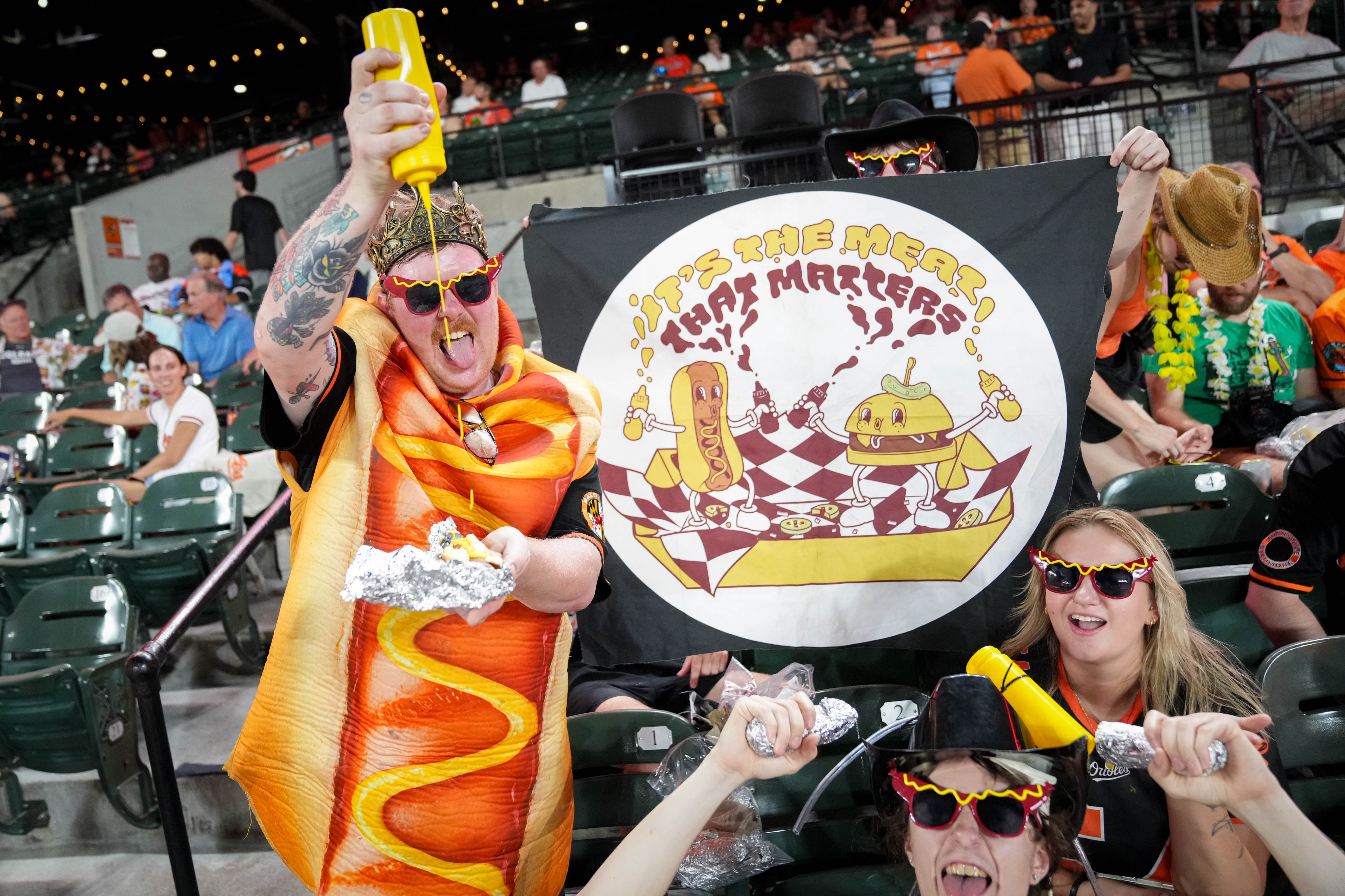Glizzy goblins invade Camden Yards to devour 9 hot dogs and 9 beers in 9 innings