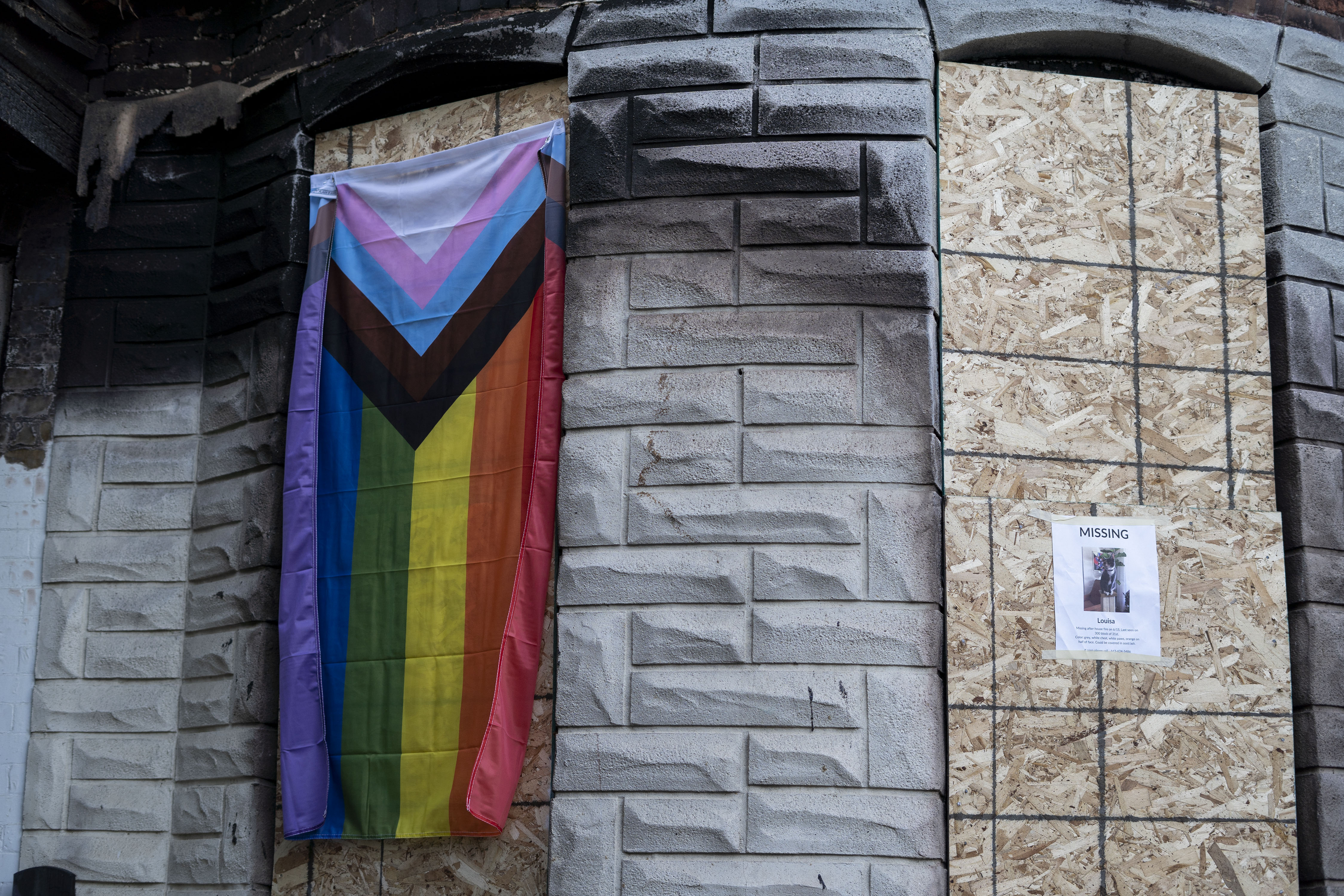 Baltimore neighborhoods come together in solidarity after homes with pride  flags burn