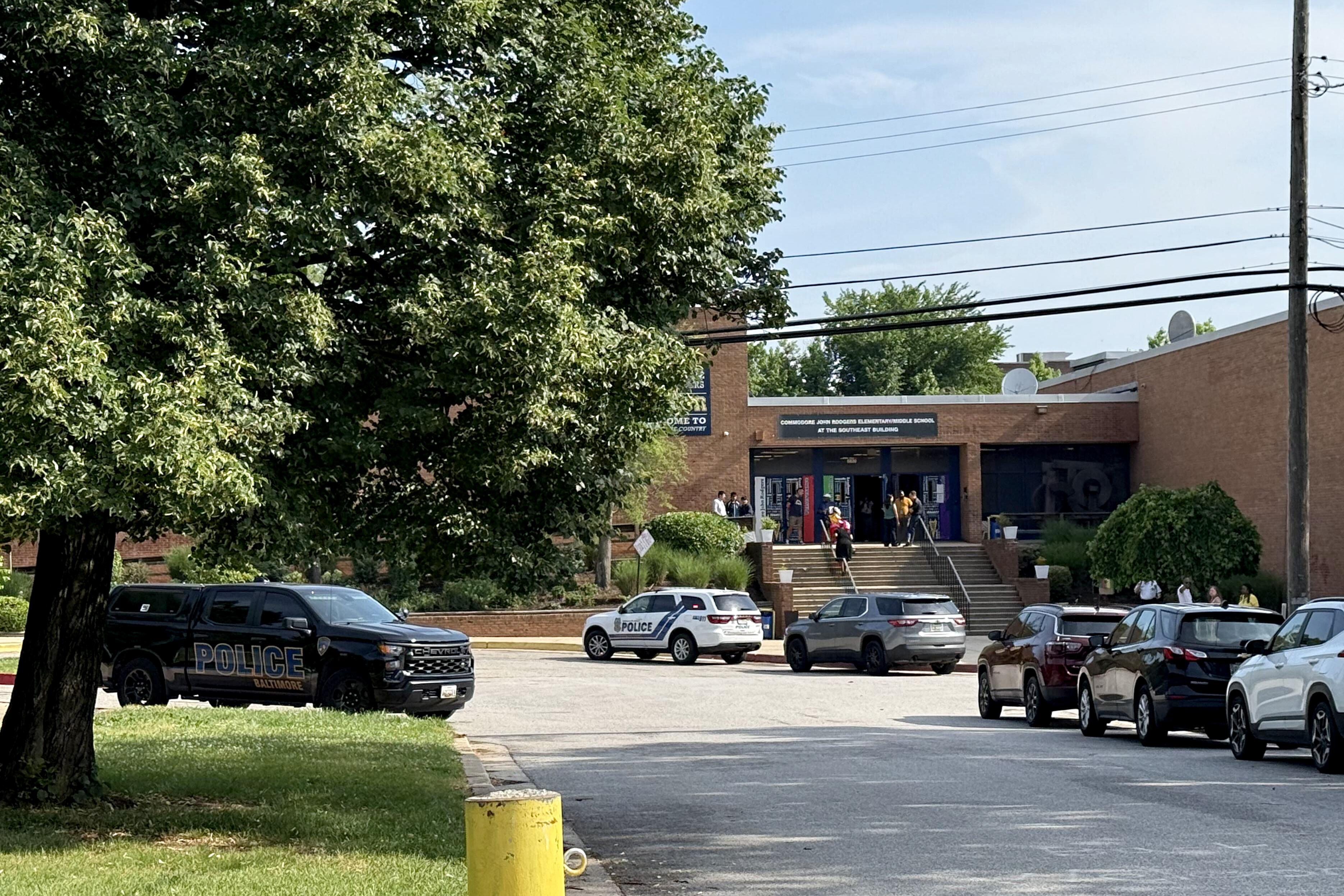 ICE detains two people on public school grounds in Baltimore