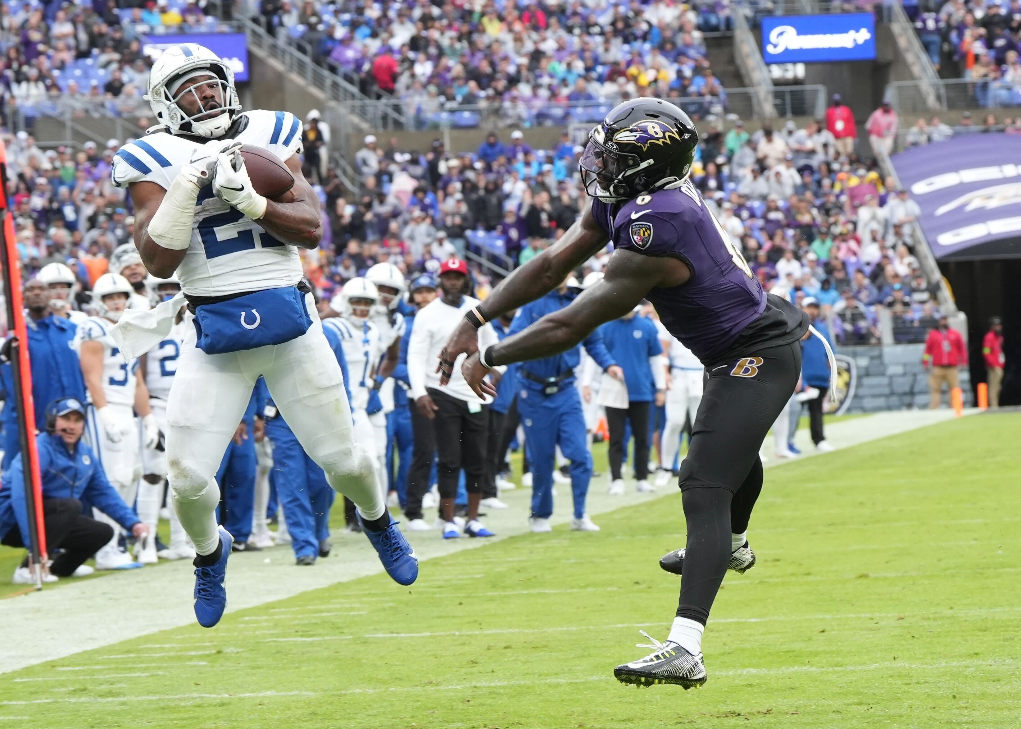 Ravens DB Marcus Williams Recovers Fumble Against Bills