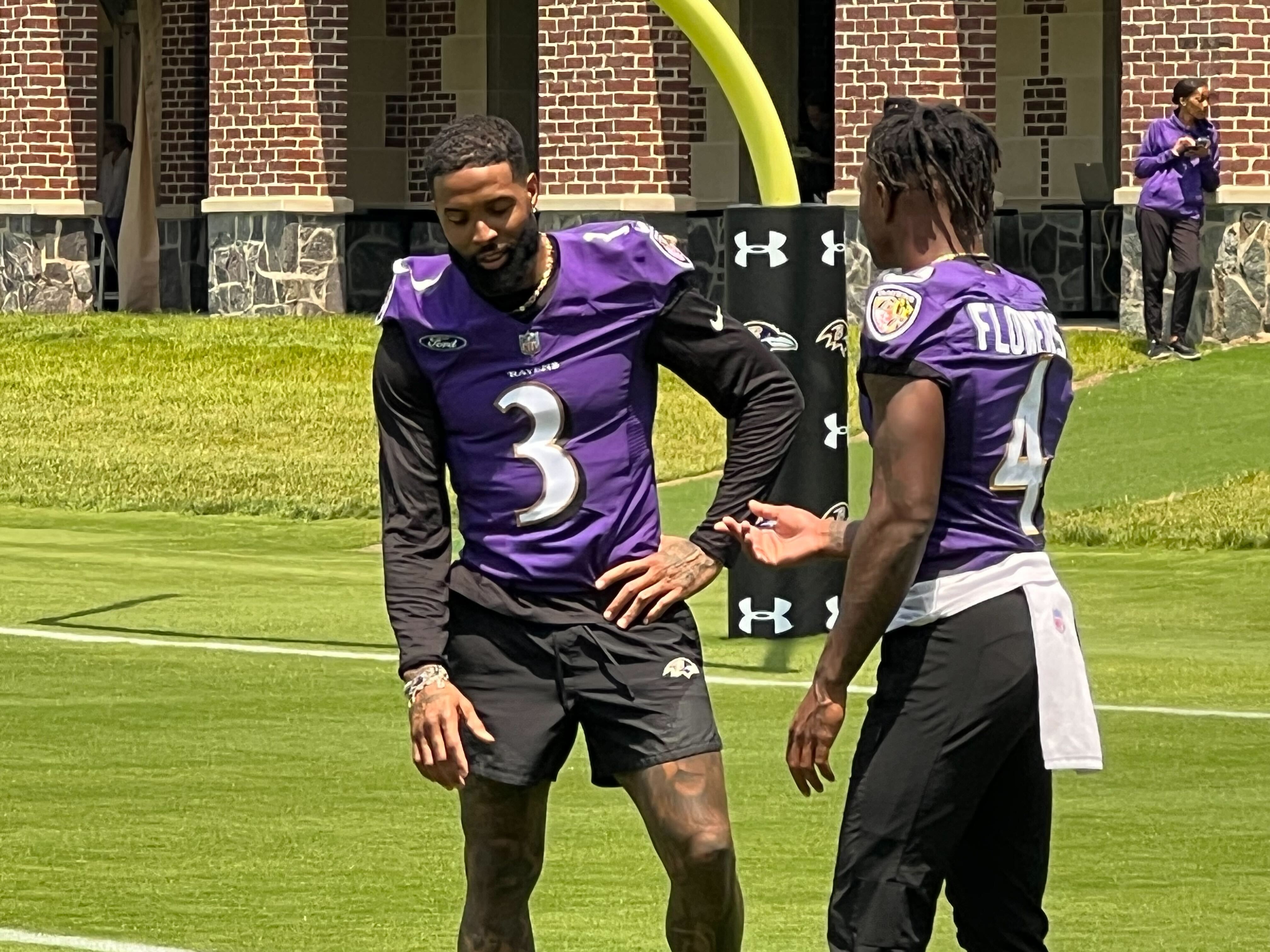 Odell Beckham Jr. makes Ravens practice debut at day one of minicamp