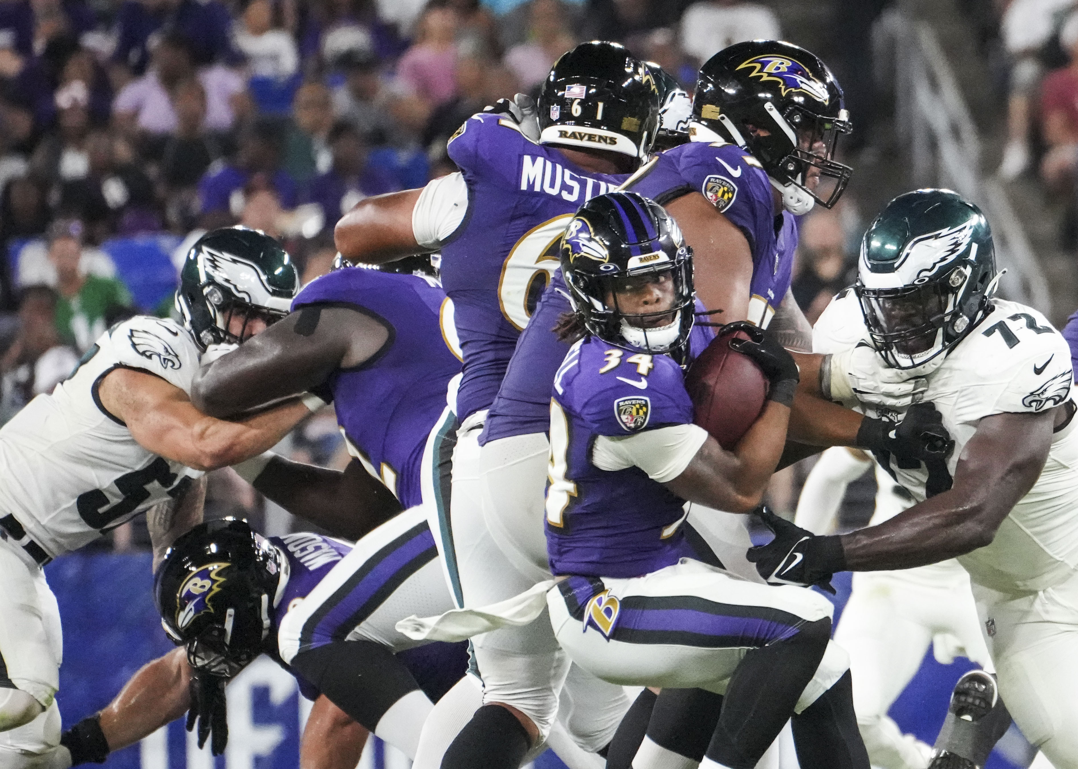 Eagles fall short, Ravens win 24th consecutive preseason game, 20