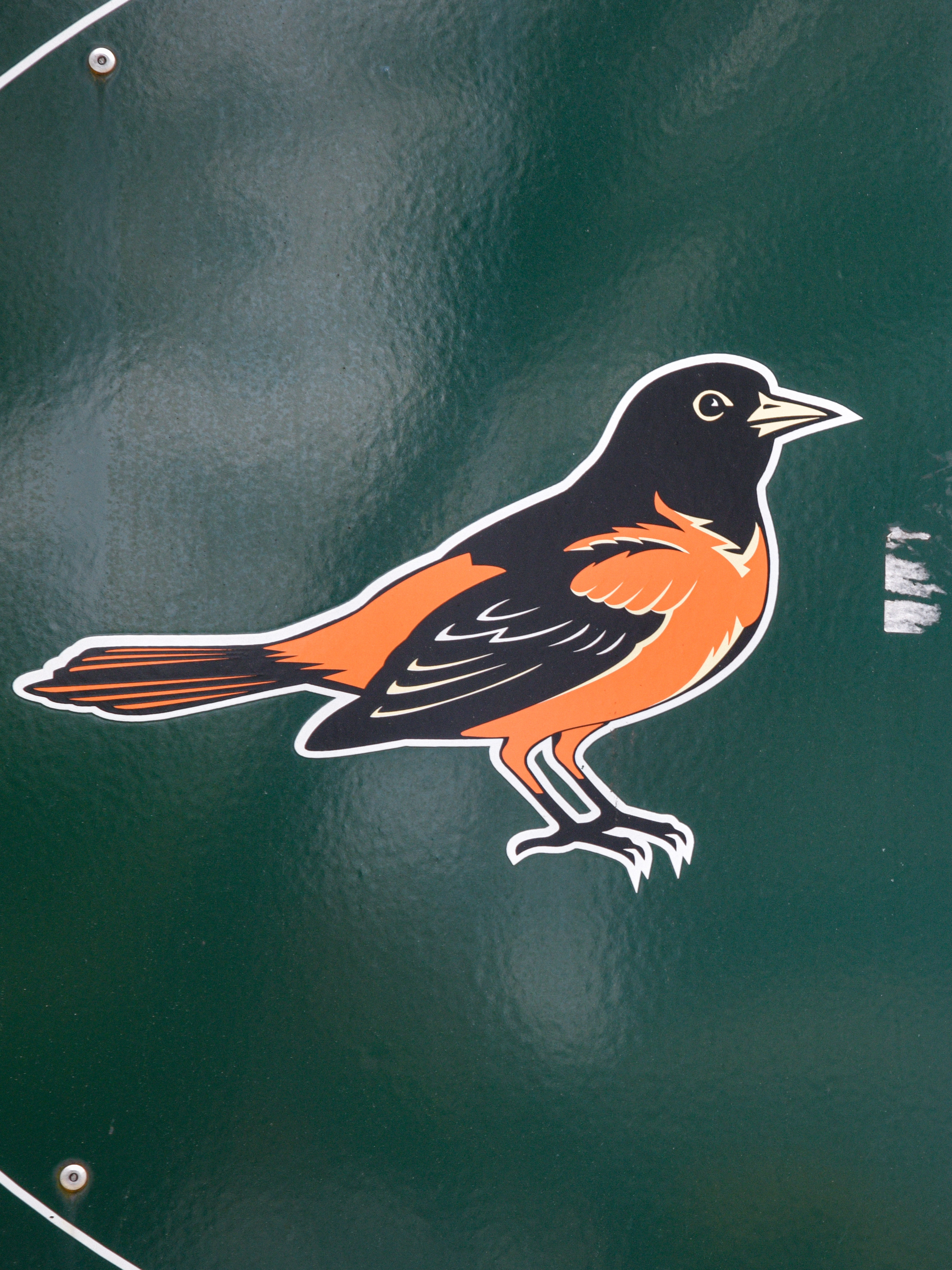 Baltimore Orioles logo at Camden Yards