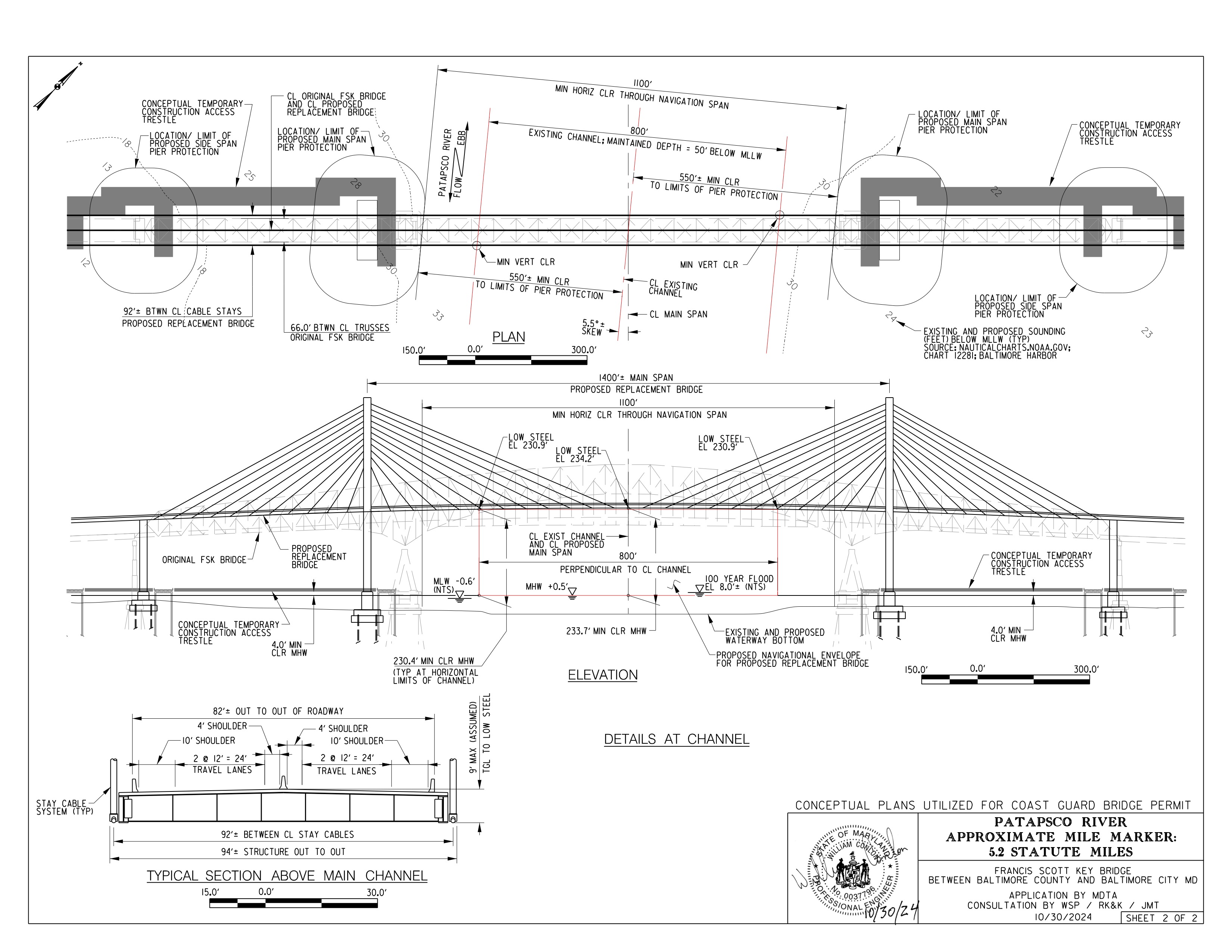 Key Bridge renderings depict taller replacement span - The Banner