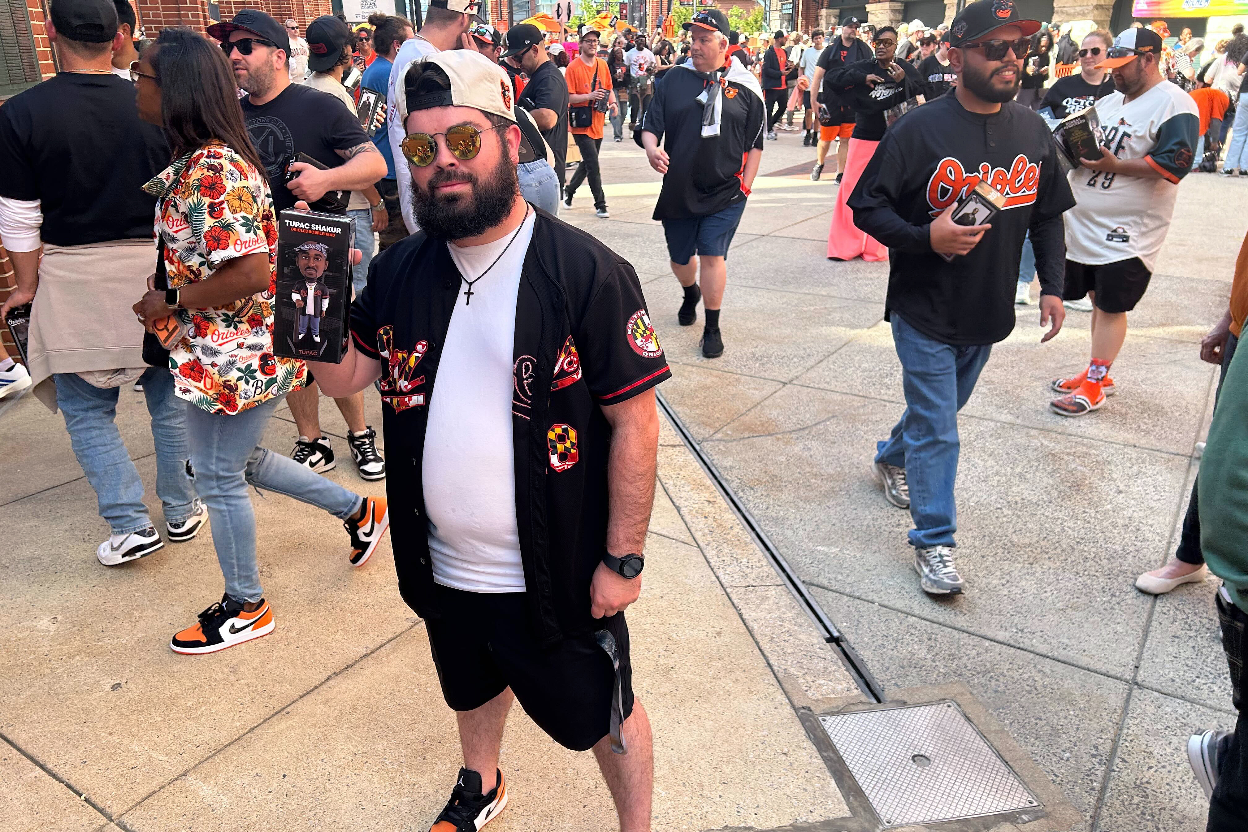 Tupac superfans flood Camden Yards for bobblehead giveaway - The