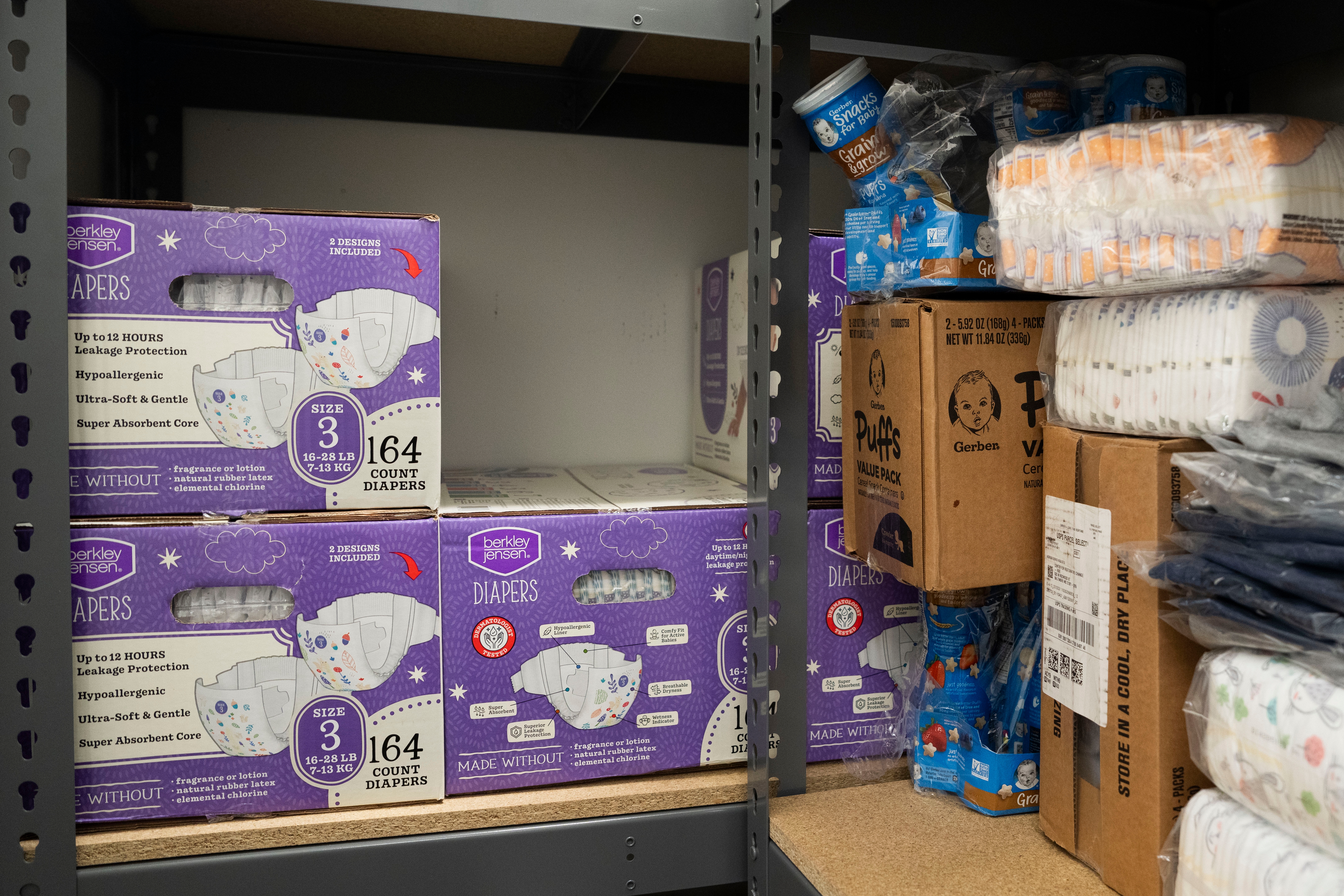 The diaper closet provides relief and help to new mothers in need. The Rise Early Learning and Family Support Center, part of the University of Maryland Baltimore School of Social Work, provides free, high-quality early childhood education, family support services, workforce development, and parent education programs all under one roof.