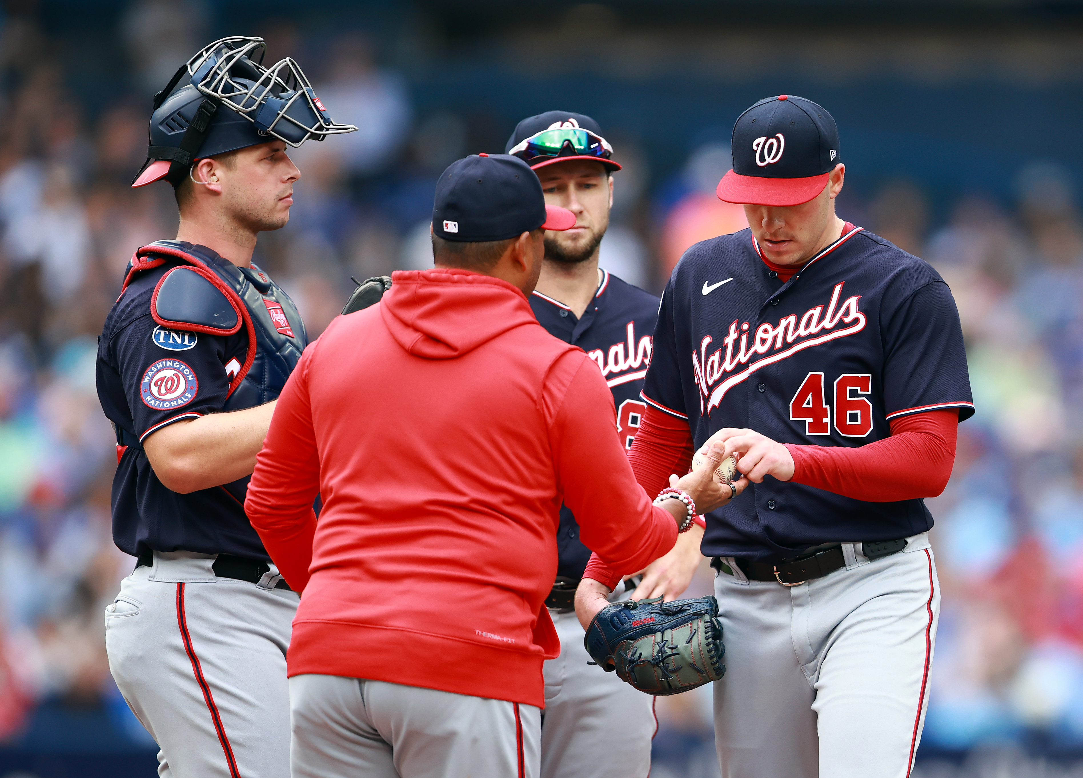 Kirk has 3 RBIs, Bassitt pitches 8 innings as Blue Jays blank Nationals 7-0