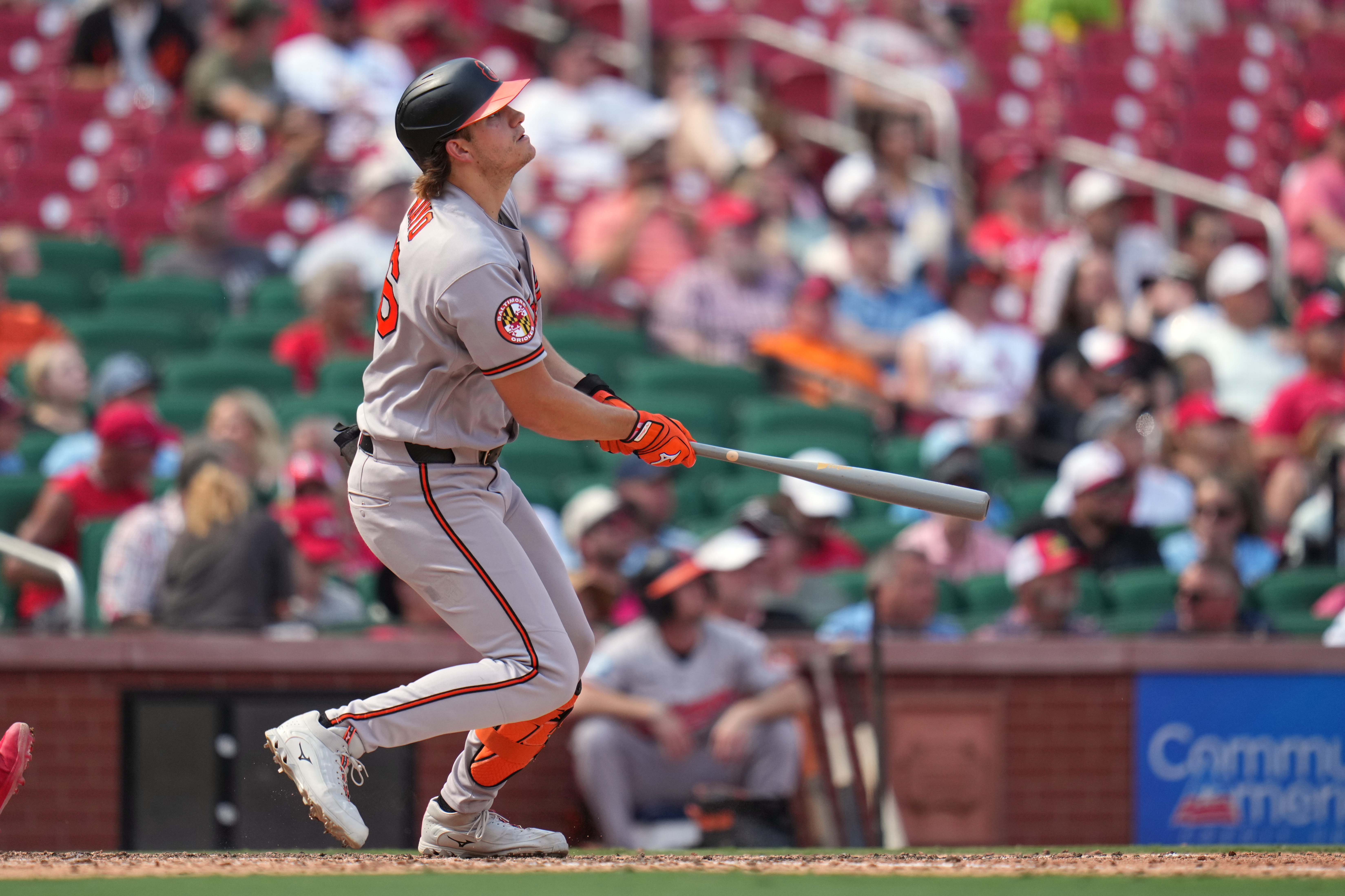 Coby Mayo continues to crush lefties, but Orioles can't complete sweep of Cardinals