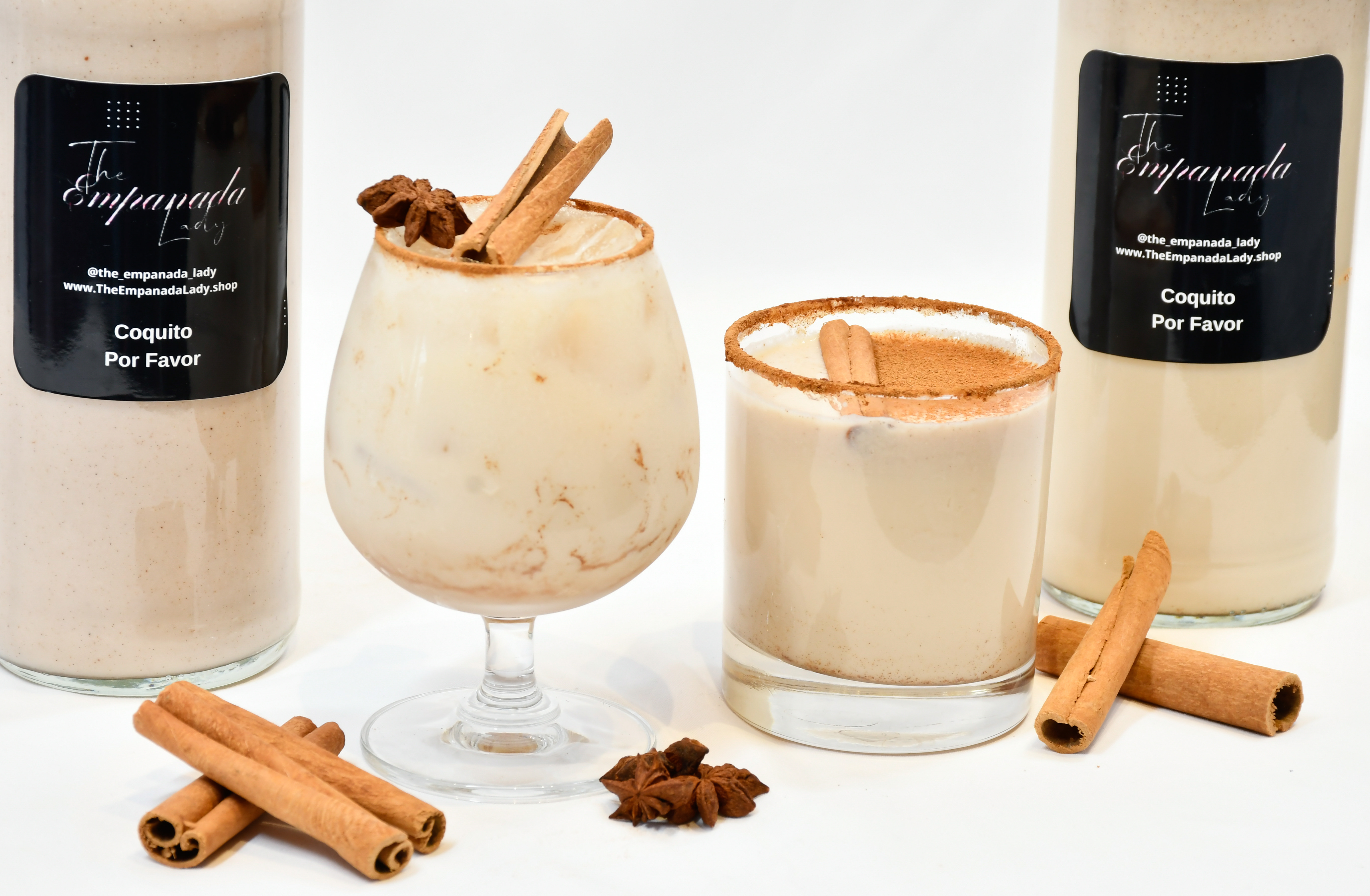 Coquito, coconut-based concoction that is similar to eggnog—without the egg by The Empanada Lady.