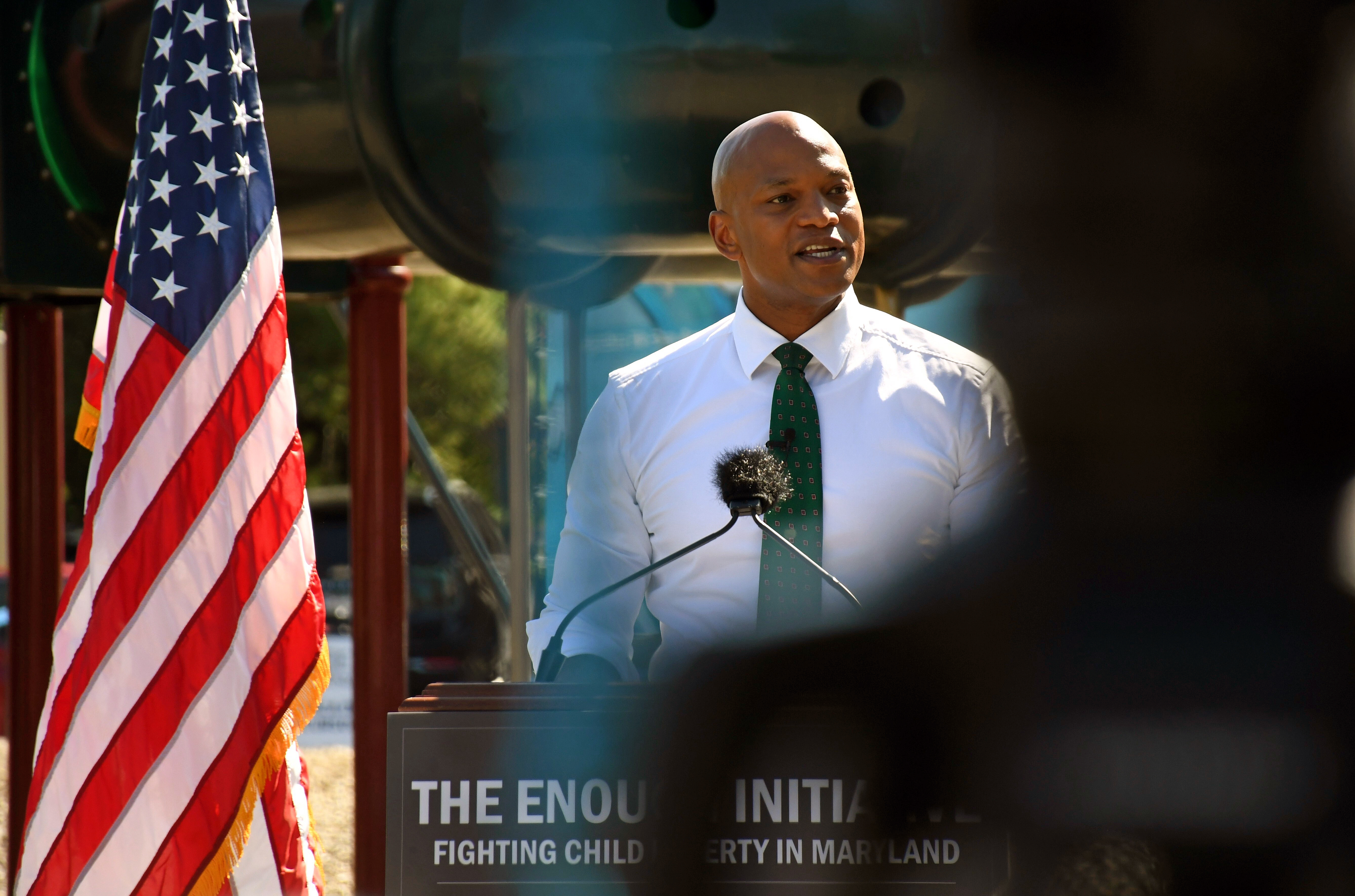 WEDNESDAY, SEPTEMBER 30, 2026 - Maryland Gov. Wes Moore announces the latest round of grants through his ENOUGH initiative, which supports community-led programs in neighborhoods with high rates of child poverty. He spoke on Wednesday at Hill Street Park in Frederick's Golden Mile, a designated ENOUGH community.